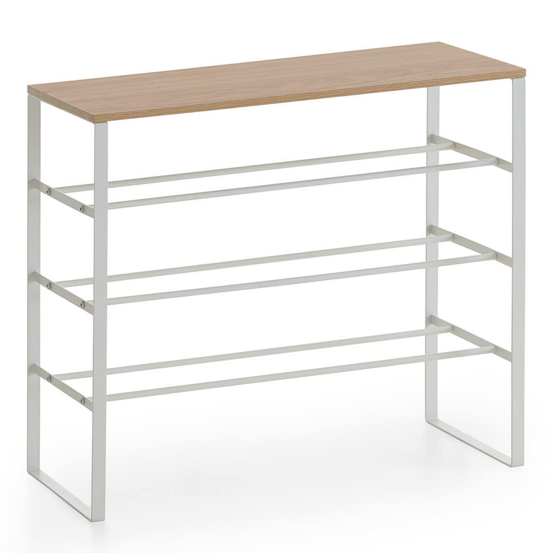 Schuhregal - weiß - Artisan Eiche - 62 cm hoch