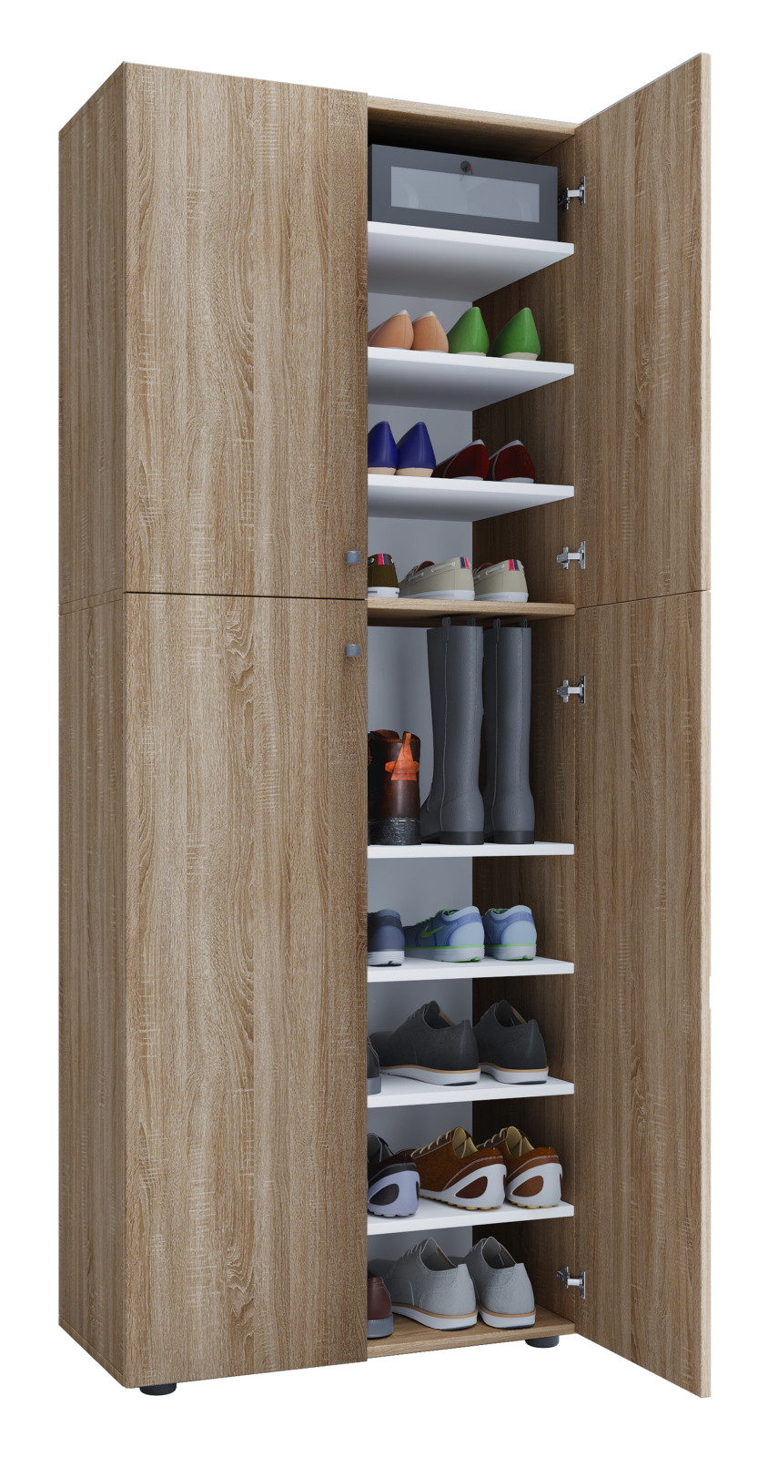 Schuhschrank LONA XXL - Buche - 4 Türen