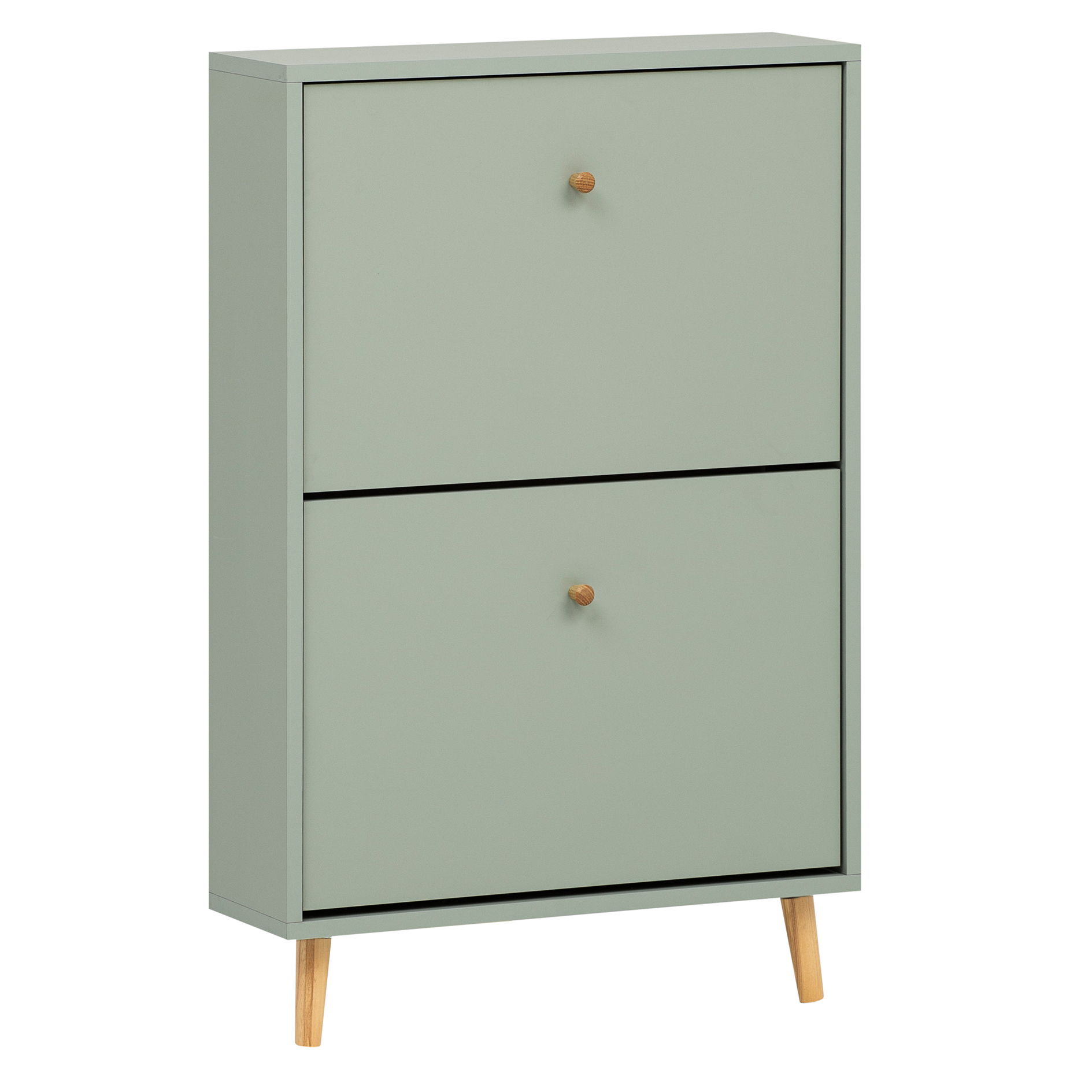 Schuhschrank - pistazie - 2 Klappen - 92,2 cm hoch