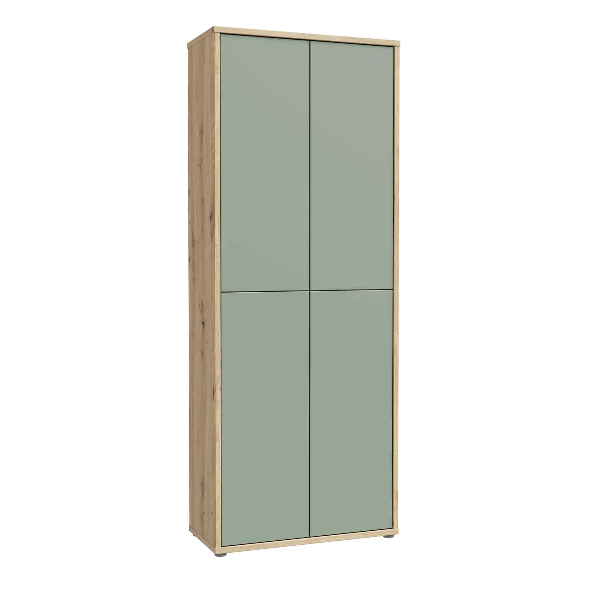 Schuhschrank - salbei - Artisan Eiche - 192 cm hoch