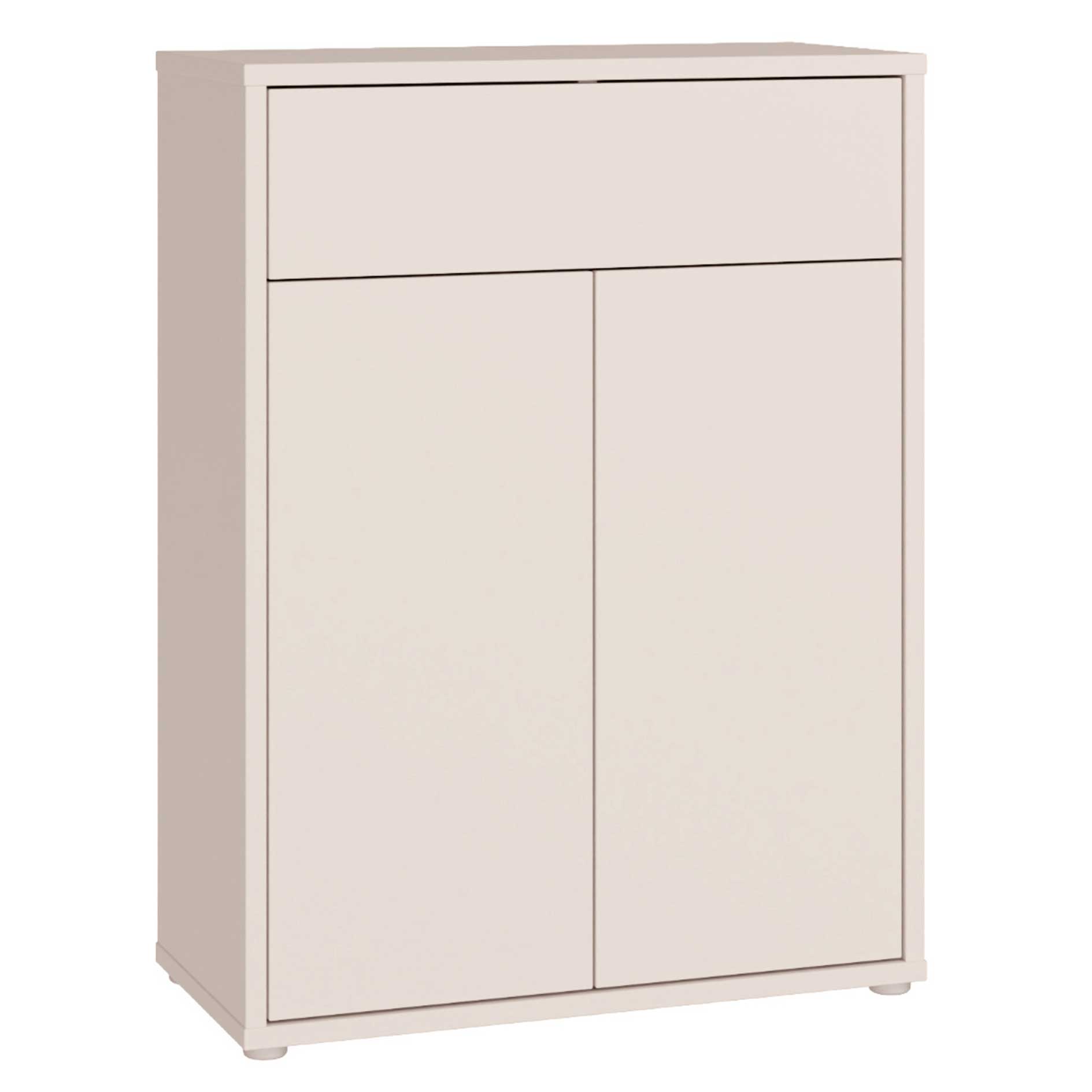 Schuhschrank - sand - 2 Türen - Schubkasten - 75 cm