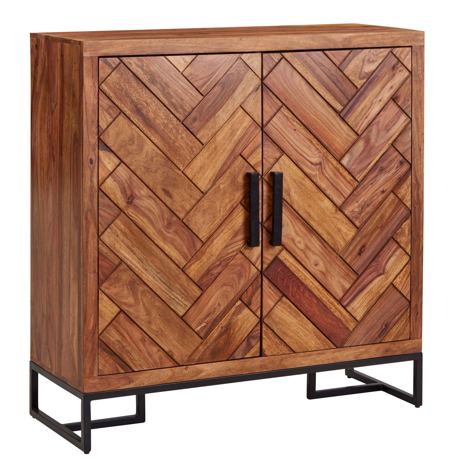 Schuhschrank - Sheesham massiv - 100 cm