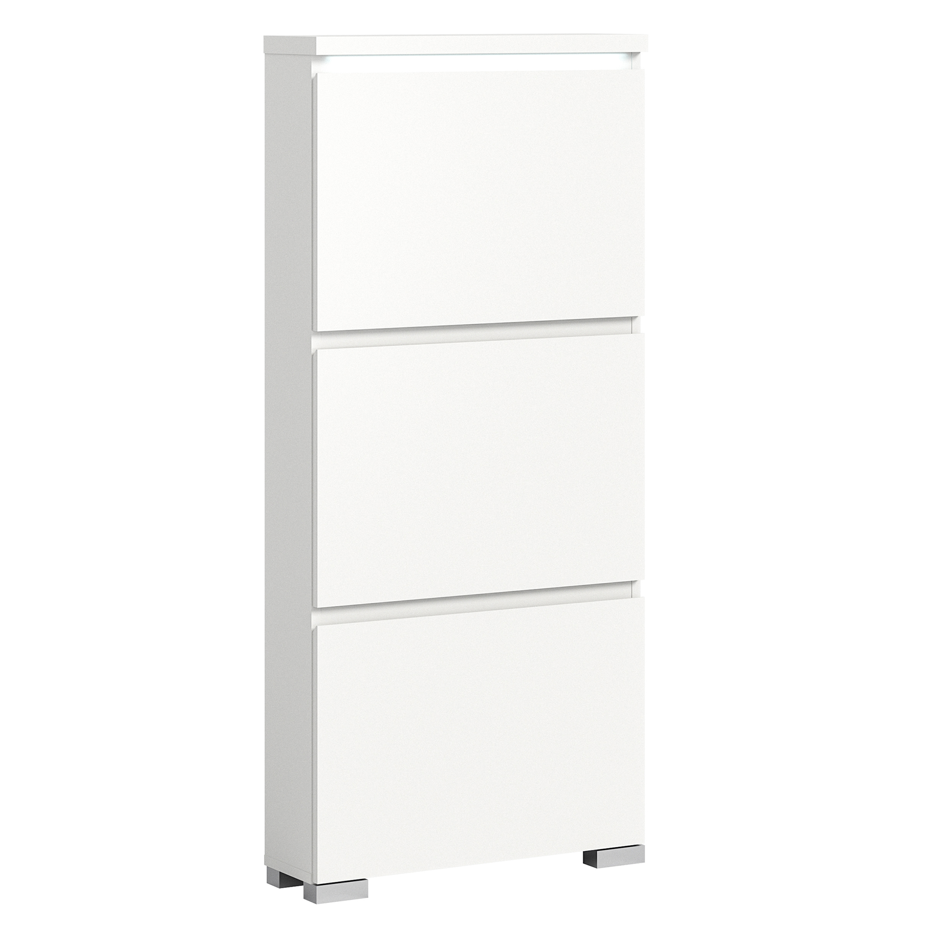 Schuhschrank SHOELOVE - weiß - 130 cm hoch