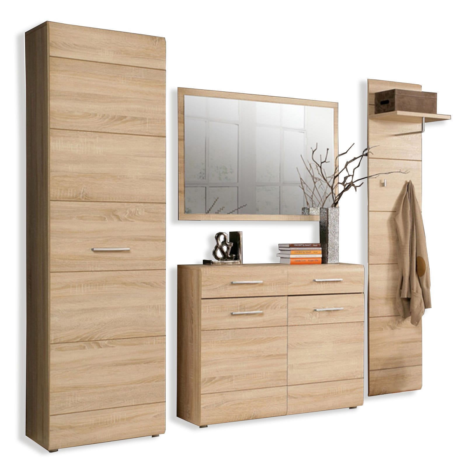 Schuhschrank - Sonoma Eiche - 100 cm breit