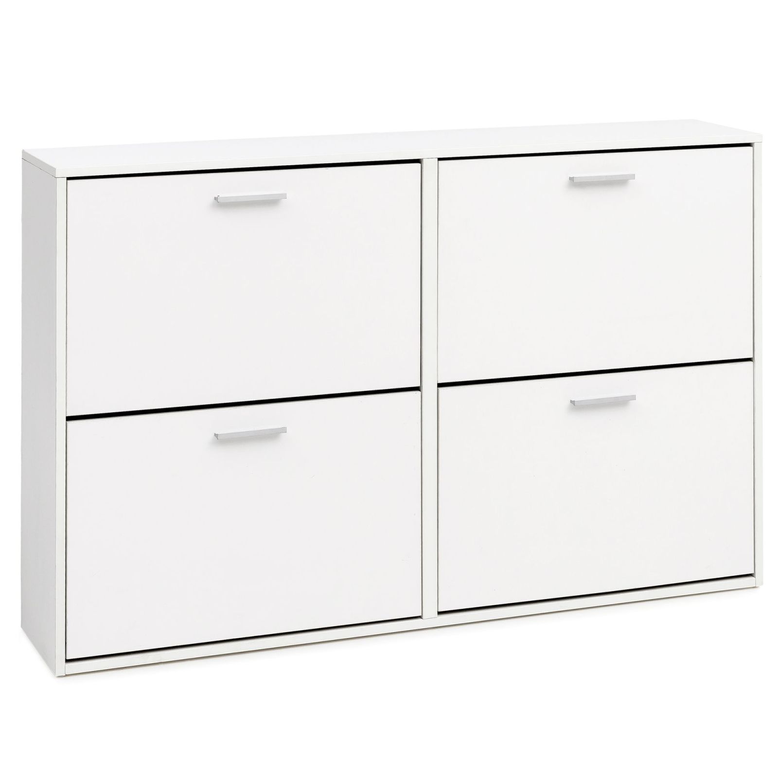 Schuhschrank - weiß - 120 cm breit