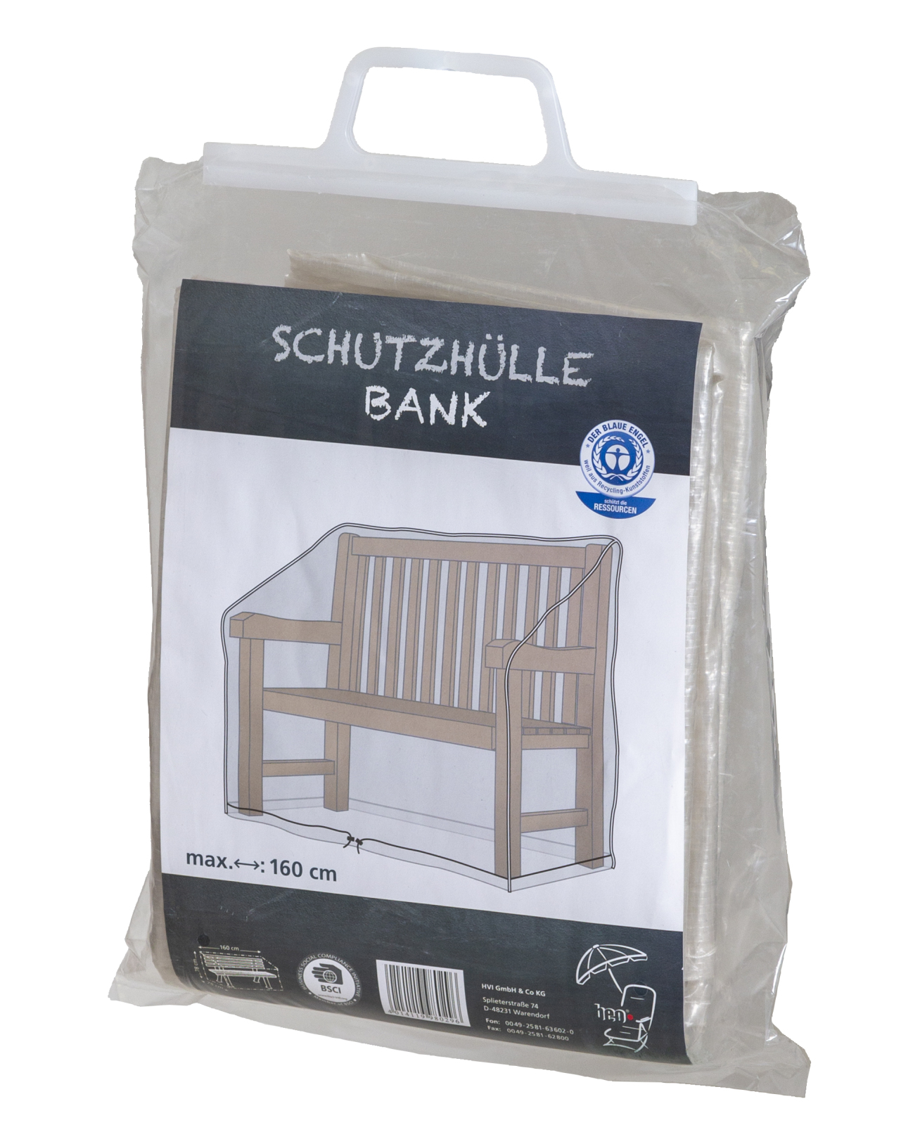 Schutzhülle für 3-Sitzer-Gartenbank - transparent