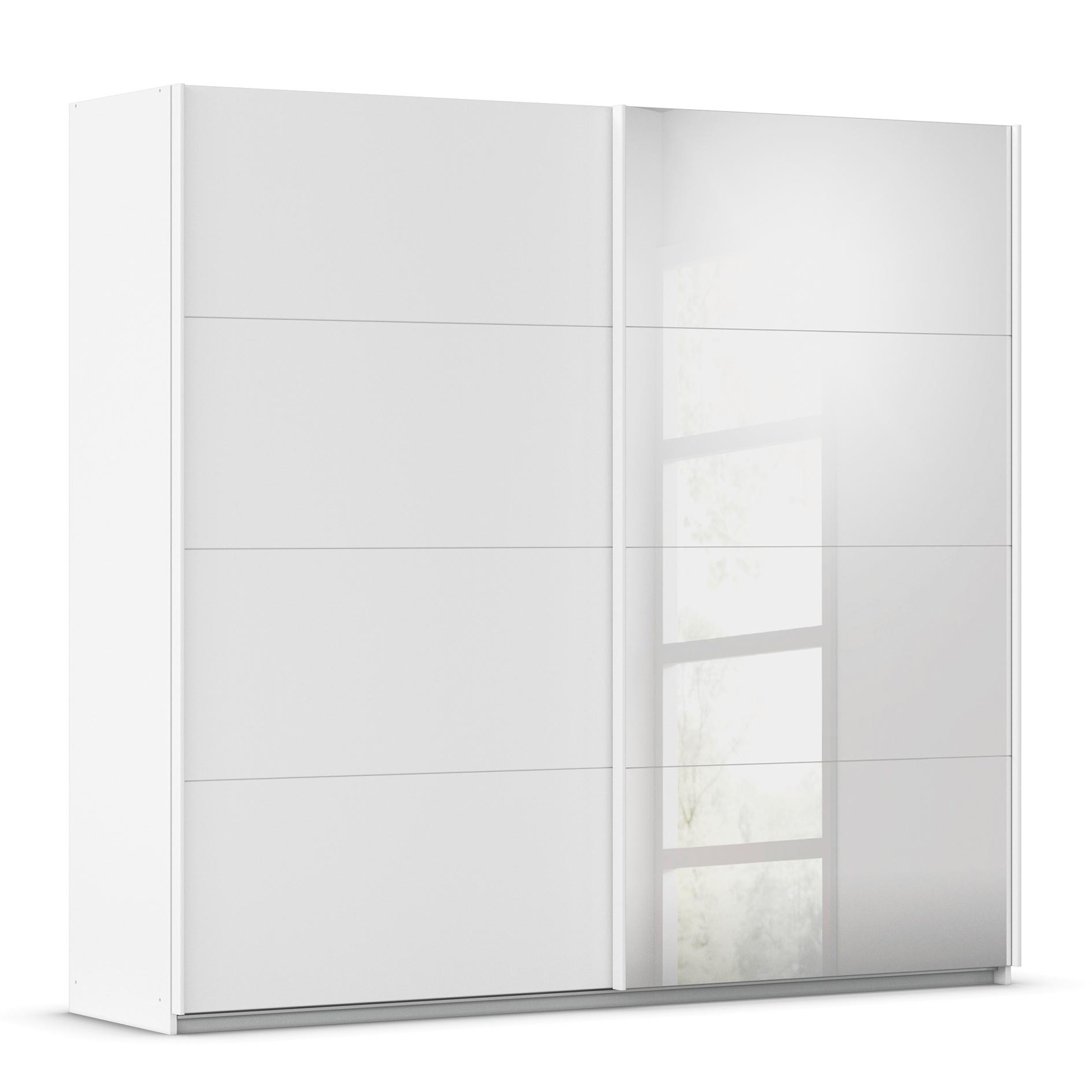 Schwebetürenschrank - Alpinweiß - 271 cm