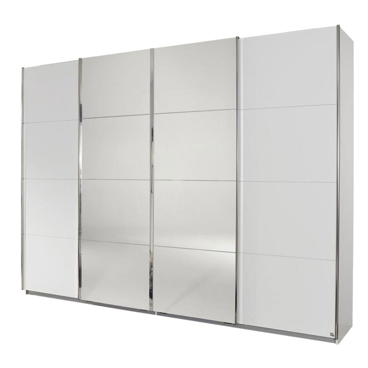 Schwebetürenschrank - alpinweiß - 271x211 cm