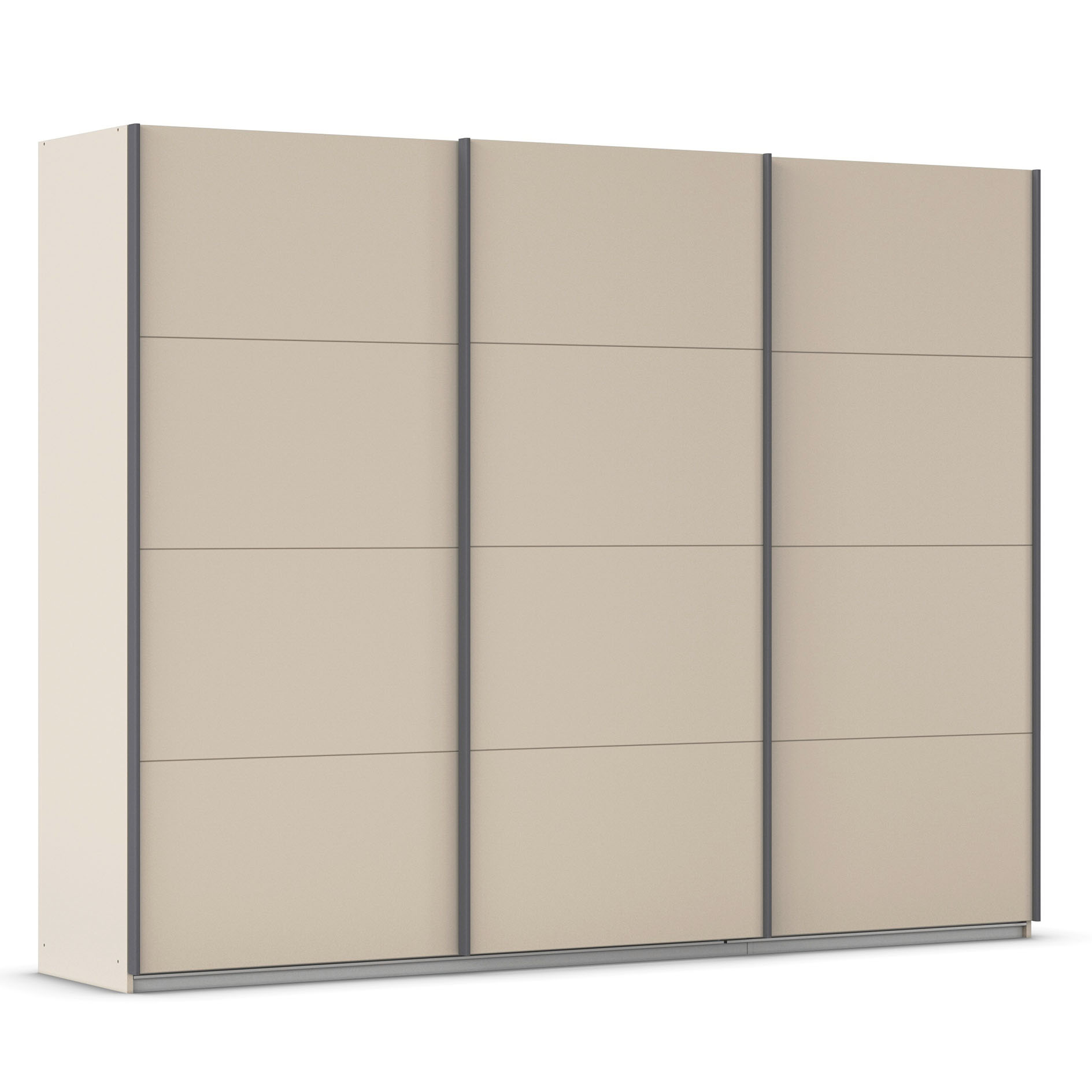 Schwebetürenschrank - champagner - 3 Türen - 271x210 cm