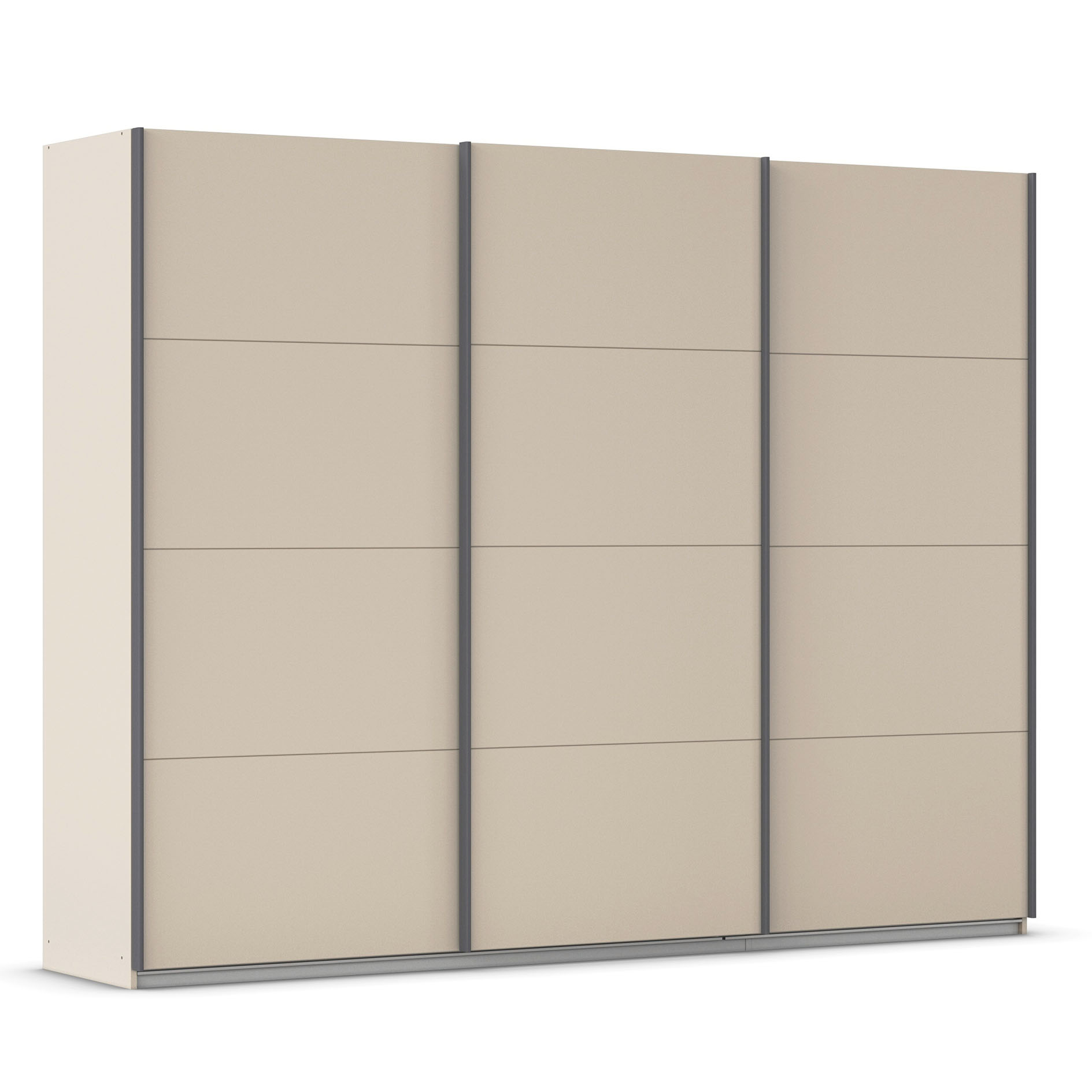 Schwebetürenschrank - champagner - 3 Türen - 271x229 cm