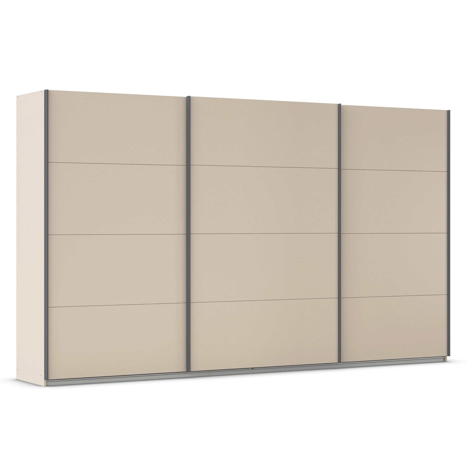 Schwebetürenschrank - champagner - 3 Türen - 360x210 cm