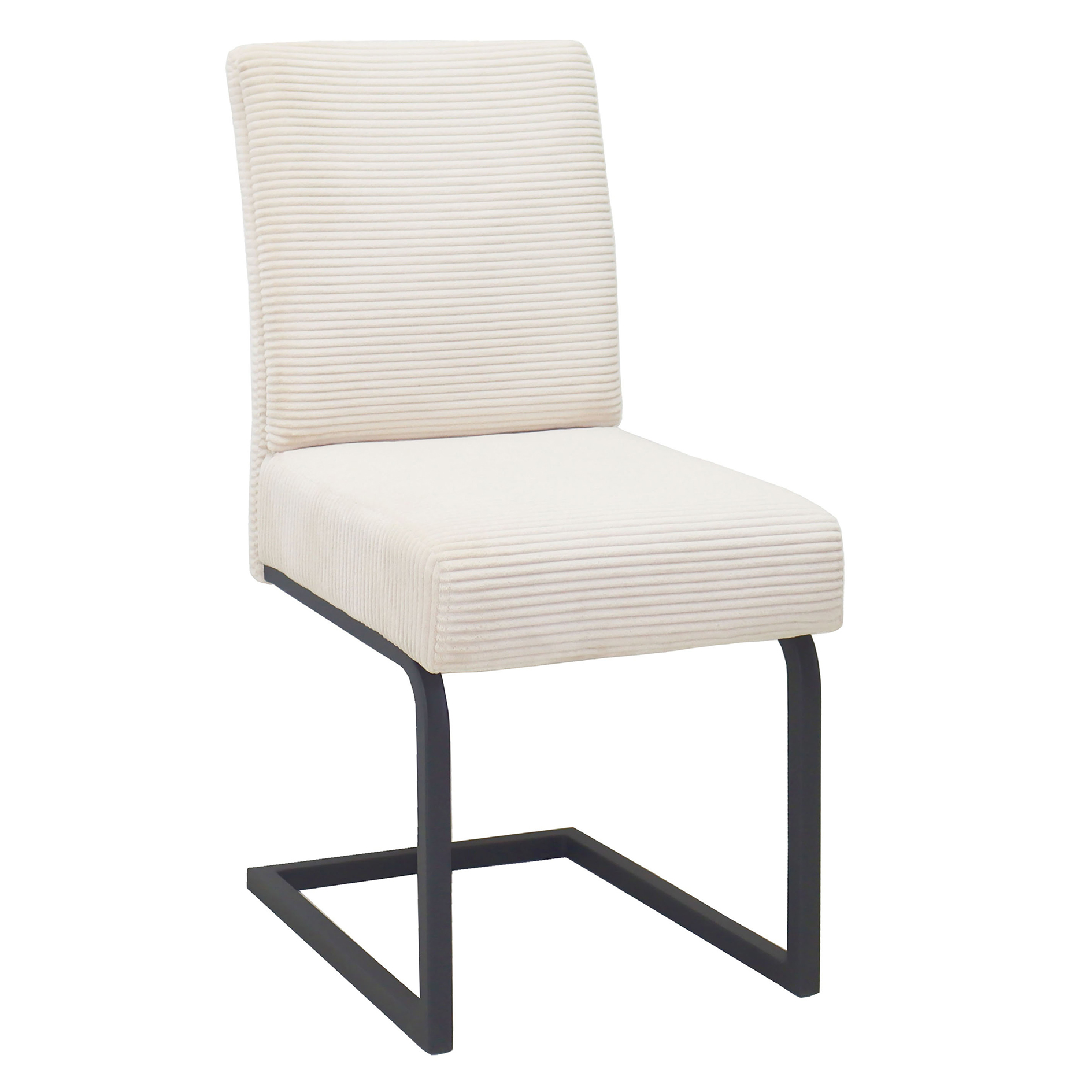 Schwingstuhl - beige-anthrazit - Cordstoff
