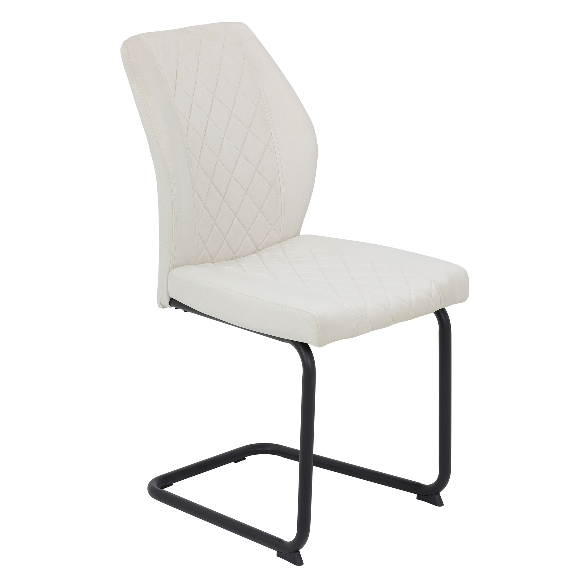 Schwingstuhl - beige - Samtvelour