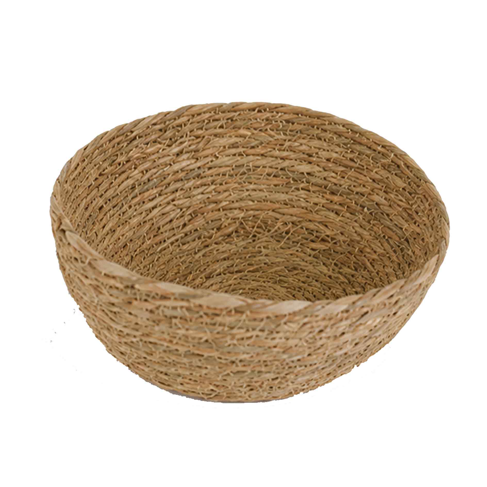 Seegras-Korb - naturfarben - Bast - Ø 14 cm