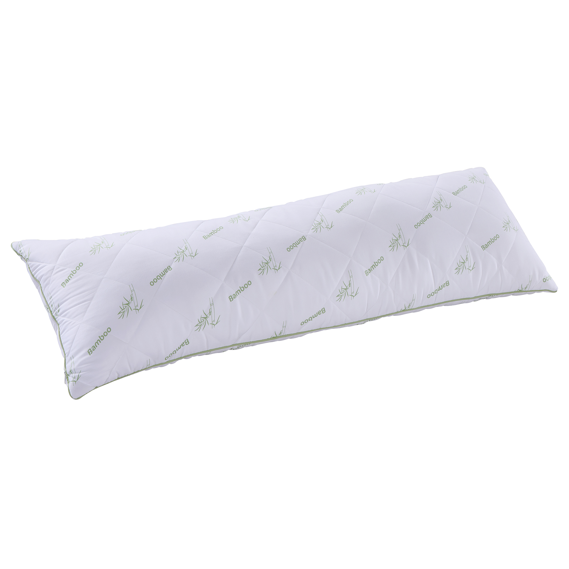 Seitenschlferkissen - wei-grn - Bambusfasern - 40x120 cm | Online bei  ROLLER kaufen