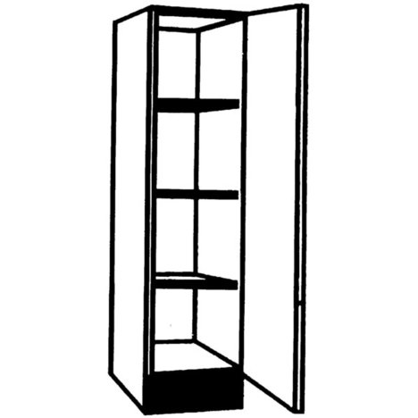 Seitenschrank GIRONA - weiß - 50 cm breit - 50 cm tief