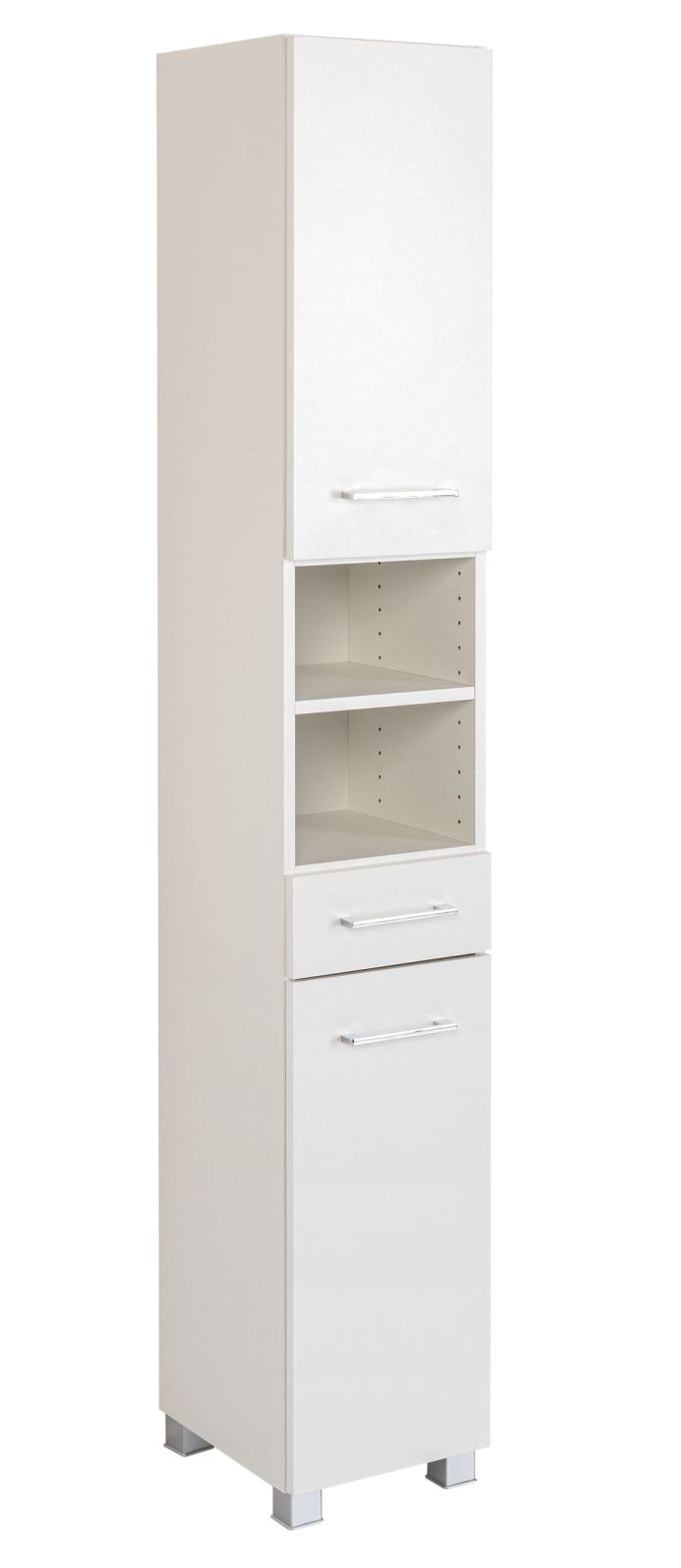 Seitenschrank PARIS - weiß - 185 cm hoch