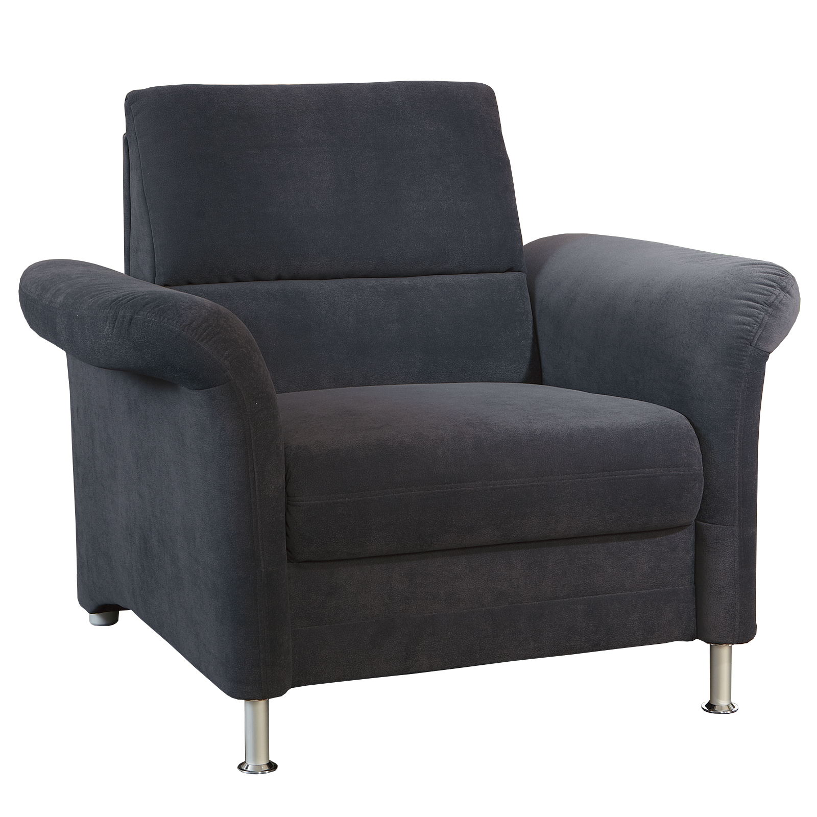 Sessel - anthrazit - Flockstoff