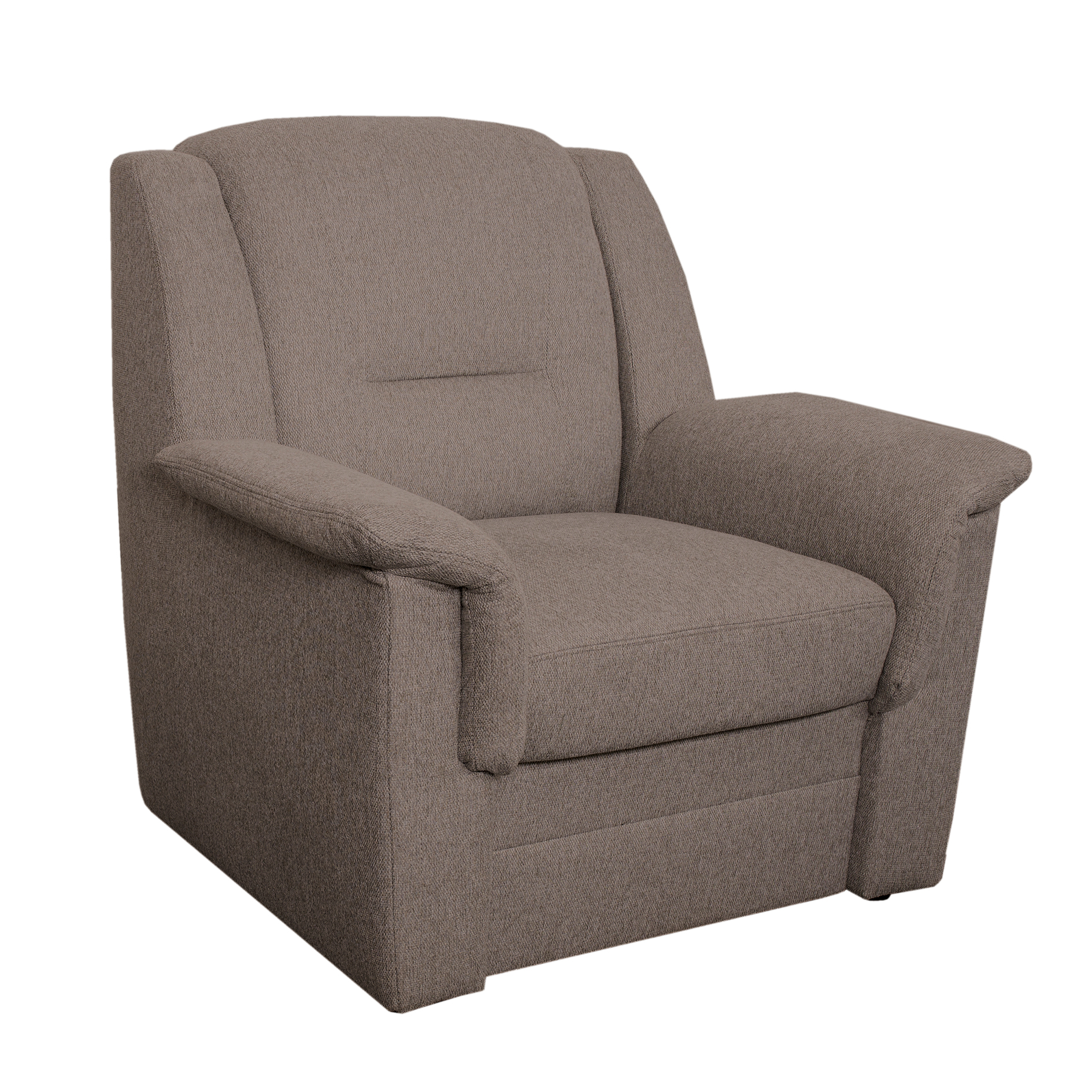 Sessel - braun - Webstoff