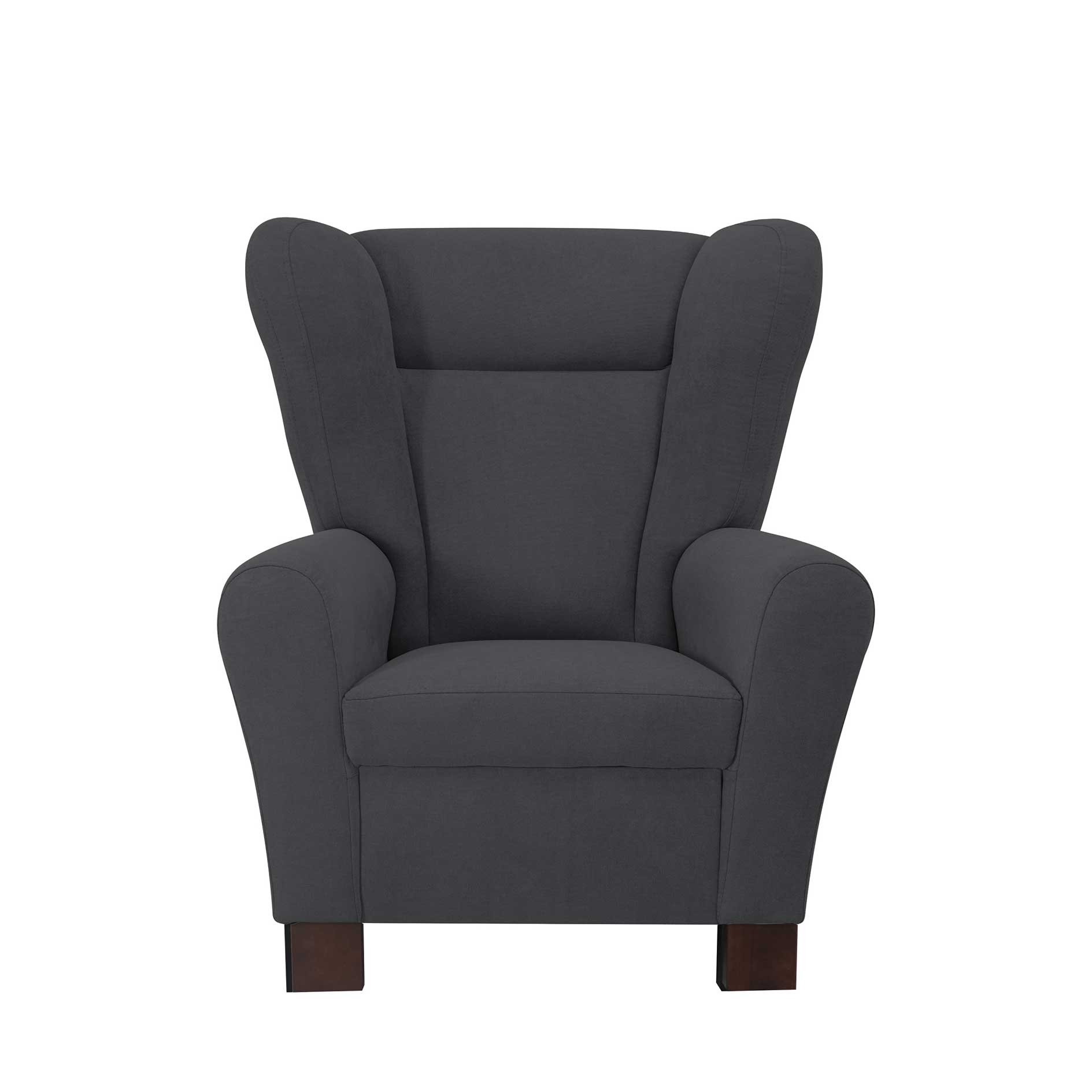 Sessel - graphite - Kaltschaum-Polsterung - Holzfüße