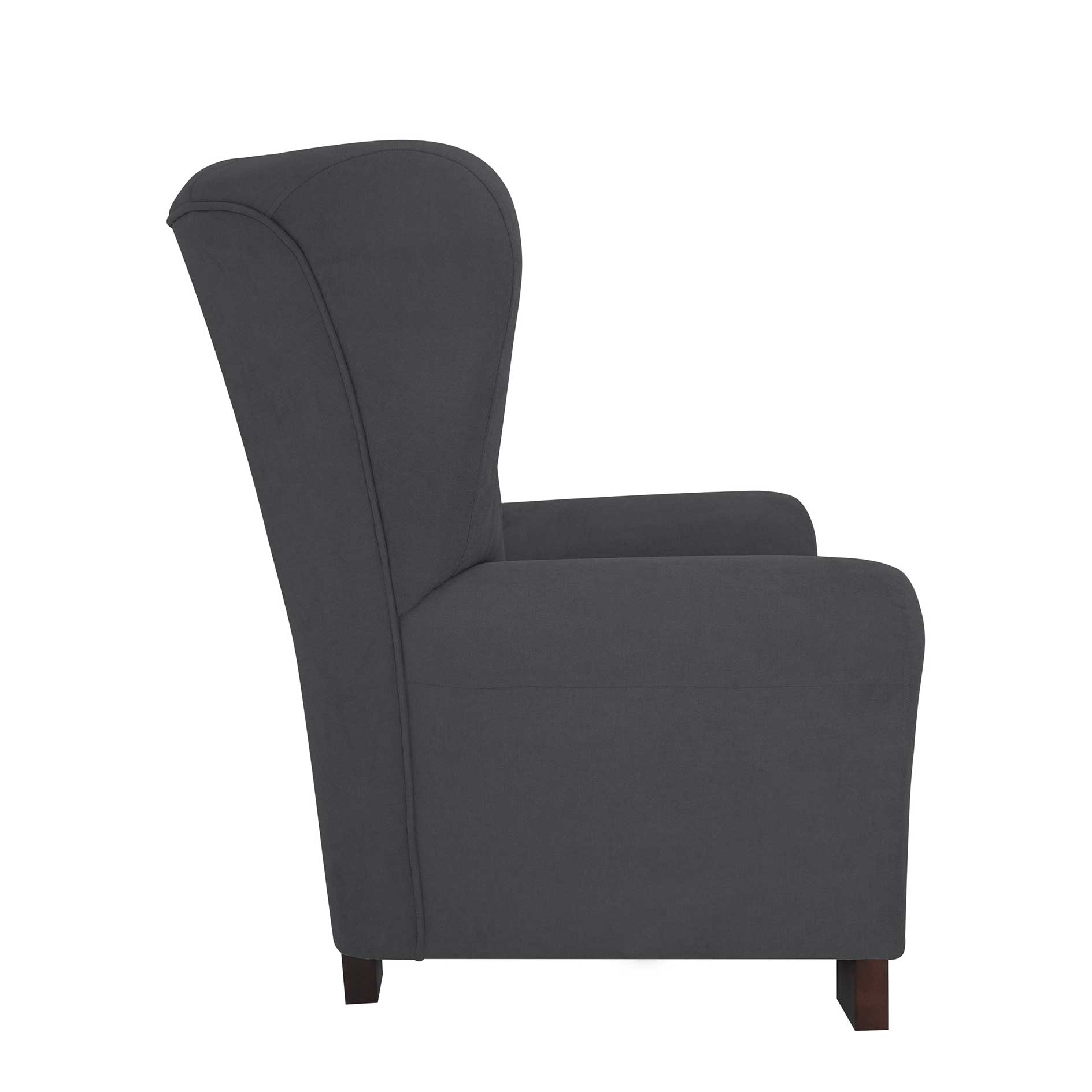 Sessel - graphite - Kaltschaum-Polsterung - Holzfüße
