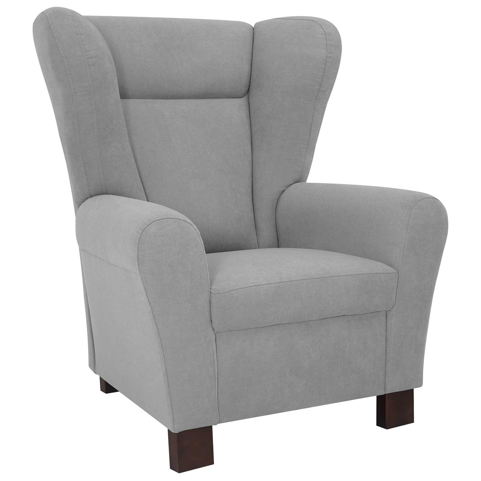 Sessel - grey - Kaltschaum-Polsterung - Holzfüße