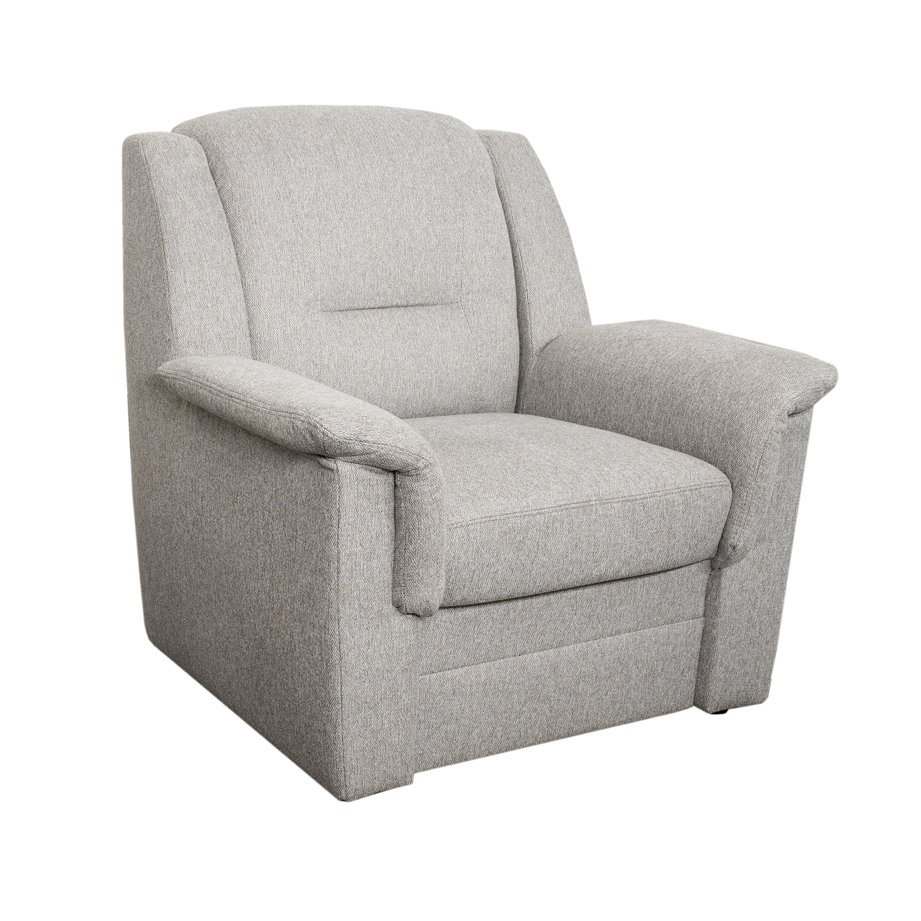 Sessel - silber - Webstoff
