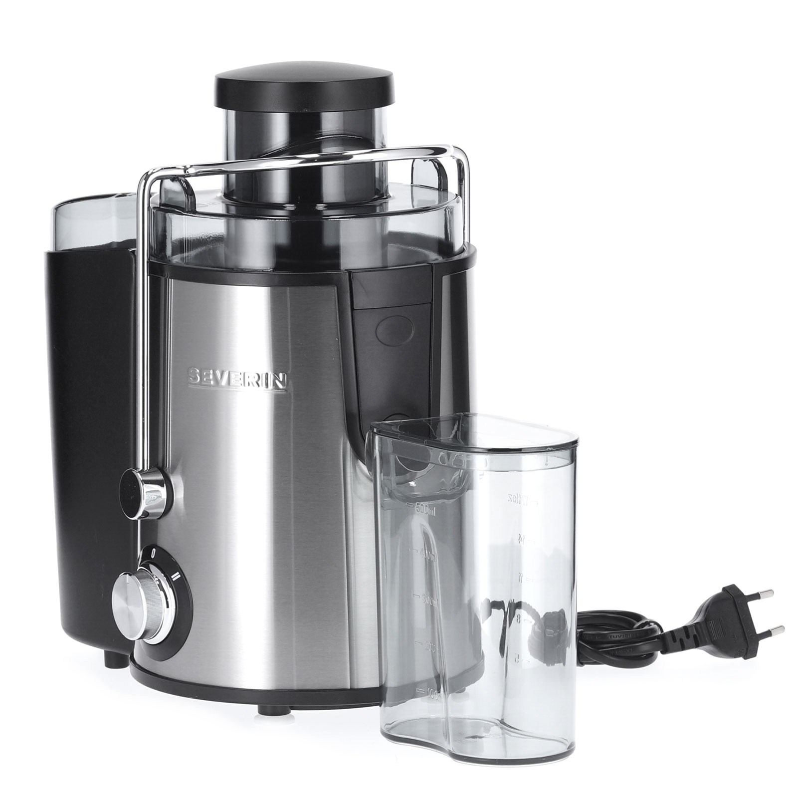 SEVERIN Entsafter ES 3566 - Edelstahl-schwarz - 400 Watt