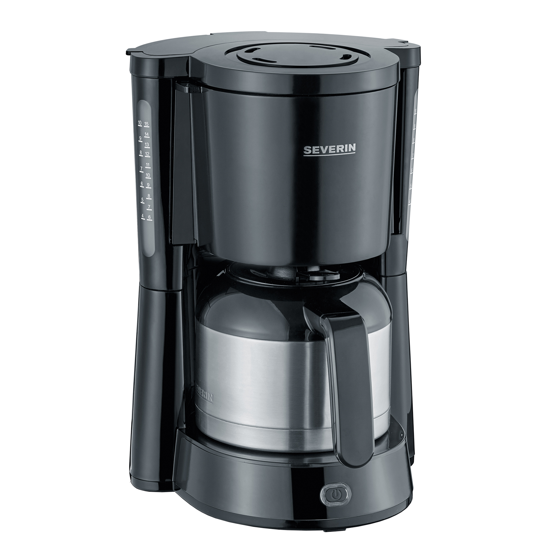 SEVERIN Filterkaffeemaschine KA 4835 - schwarz - Edelstahl - 1000 Watt