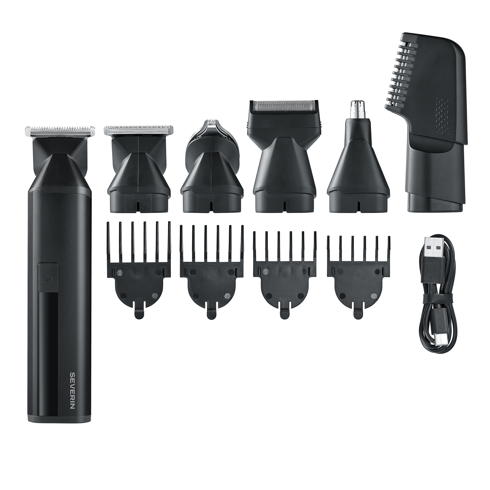 SEVERIN Haarschneider 710 - anthrazit - 6-in-1-Set