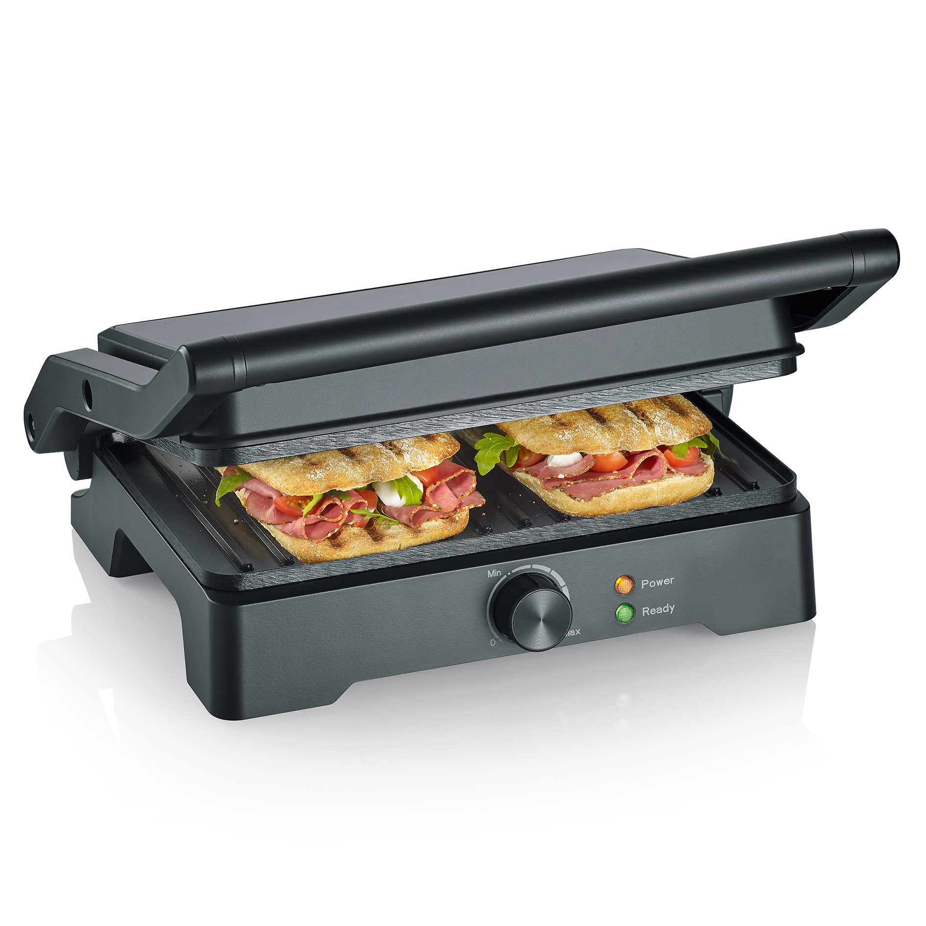 SEVERIN Kontaktgrill 2391 - schwarz - XL-Grillfläche