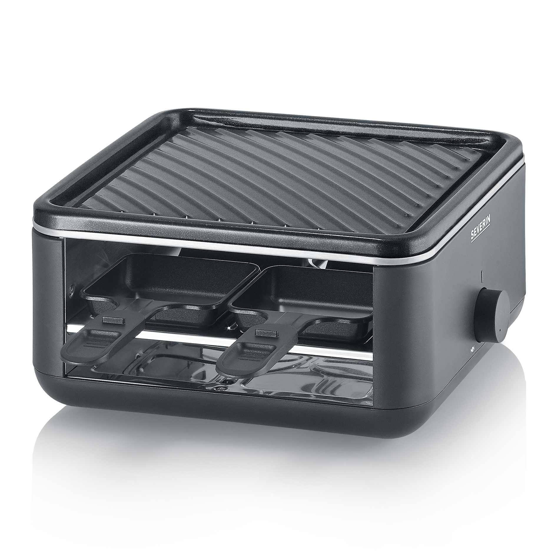 SEVERIN Raclette RG 2360 - schwarz - 4 Pfännchen
