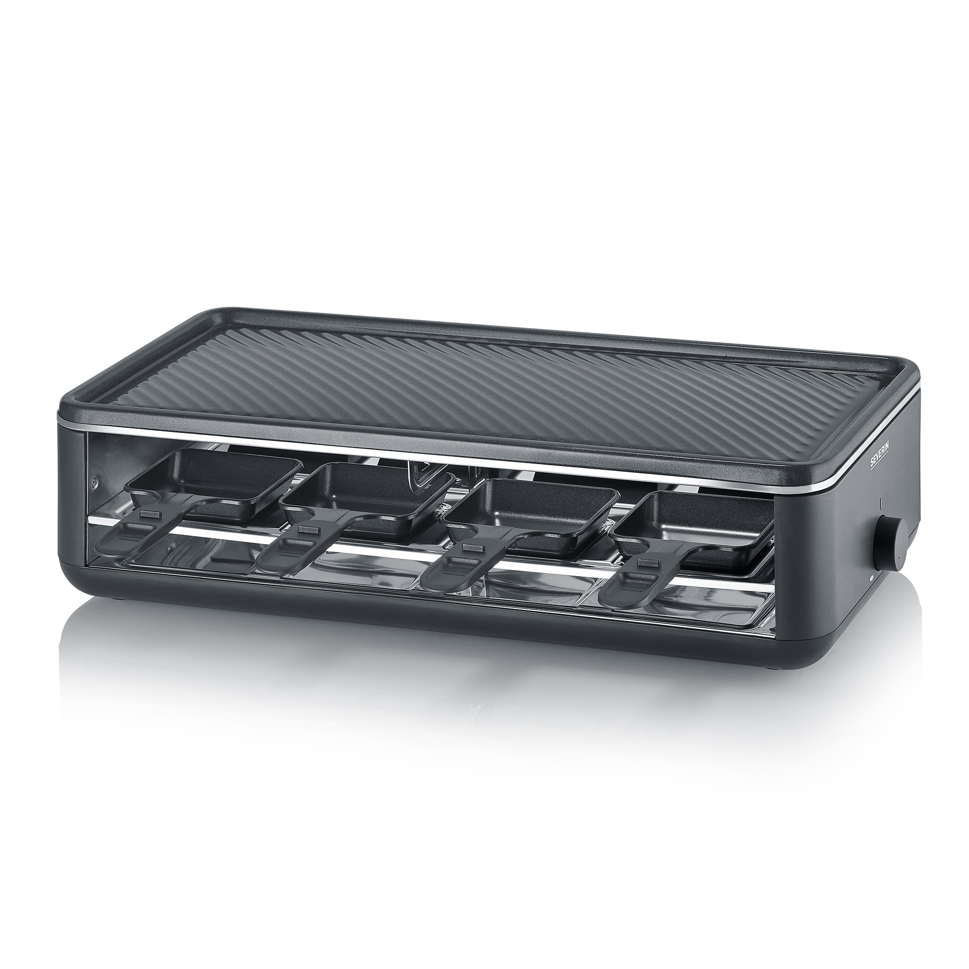 SEVERIN Raclette RG 2365 - schwarz - 8 Pfännchen