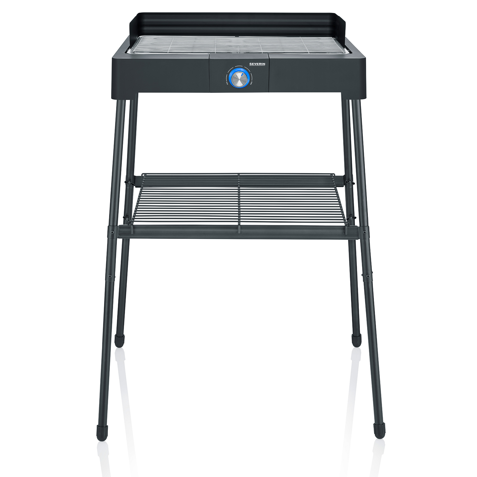 SEVERIN Standgrill PG 8566 - schwarz - mit Ablagerost