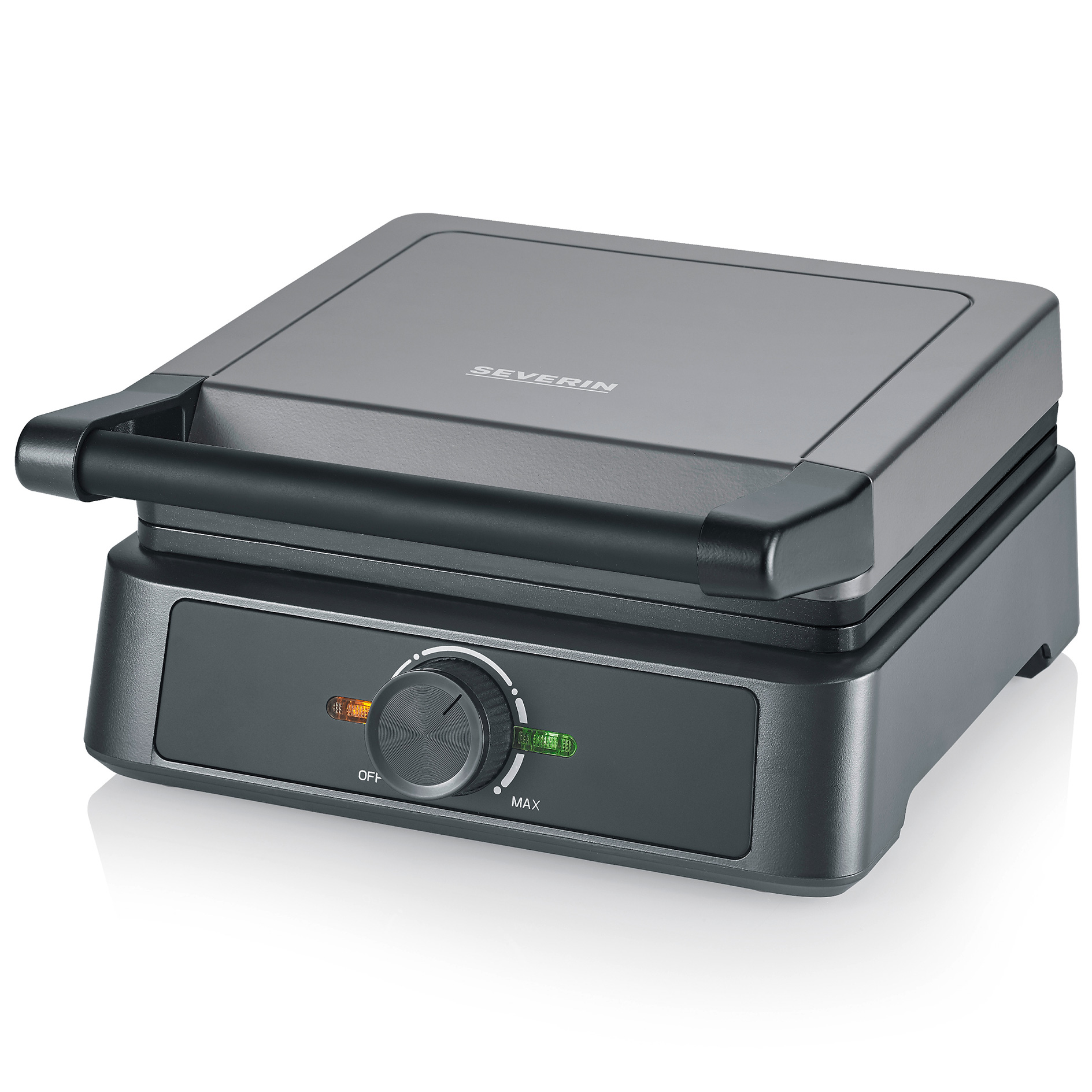 SEVERIN Waffeleisen 2125 - schwarz - anthrazit - Quick Bake