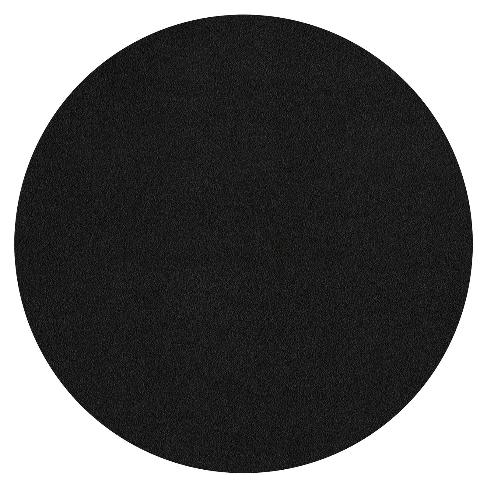 Shaggyteppich - schwarz - rund - Ø 120 cm