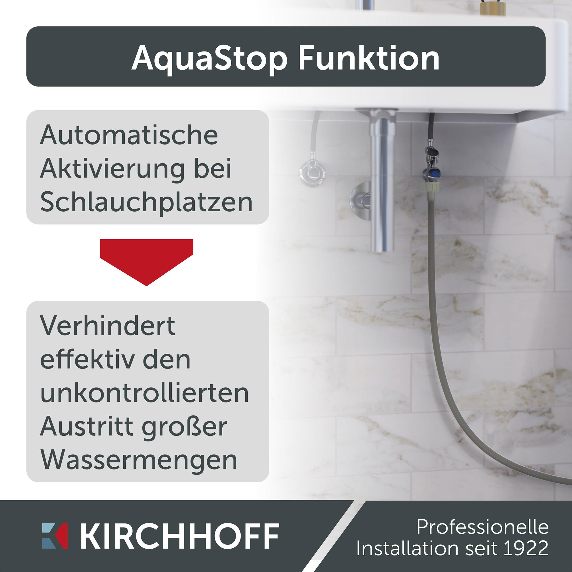 Sicherheits-Zulaufschlauch - für Wasch/-Spülmaschinen - 150 cm