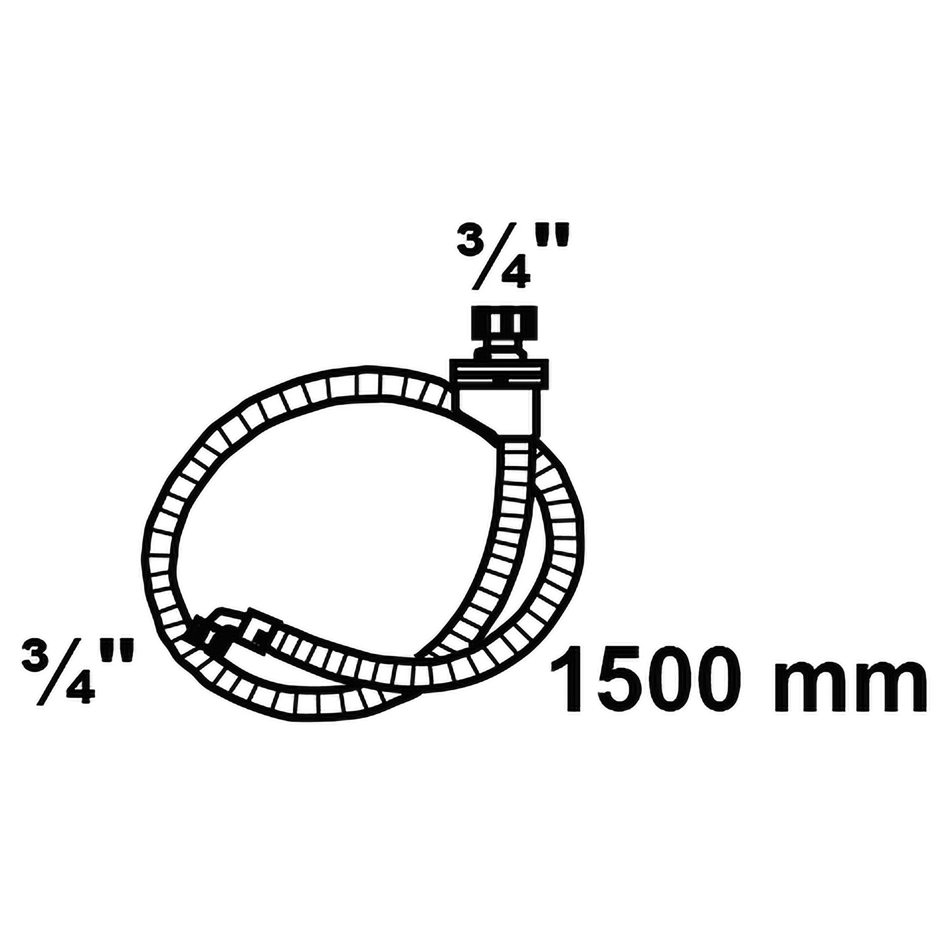 Sicherheits-Zulaufschlauch - für Wasch/-Spülmaschinen - 150 cm