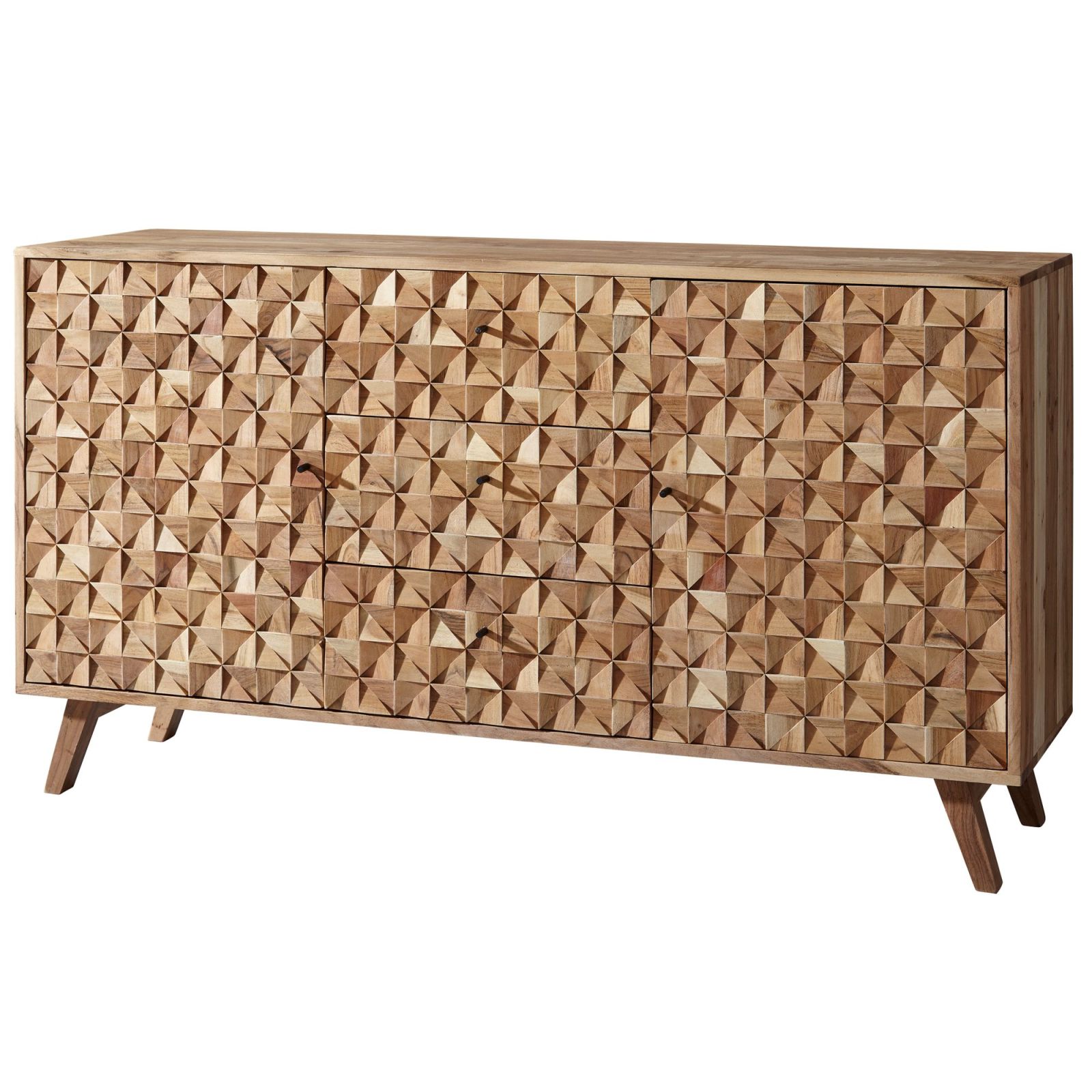 Sideboard - Akazie massiv - 2 Türen - 140 cm breit