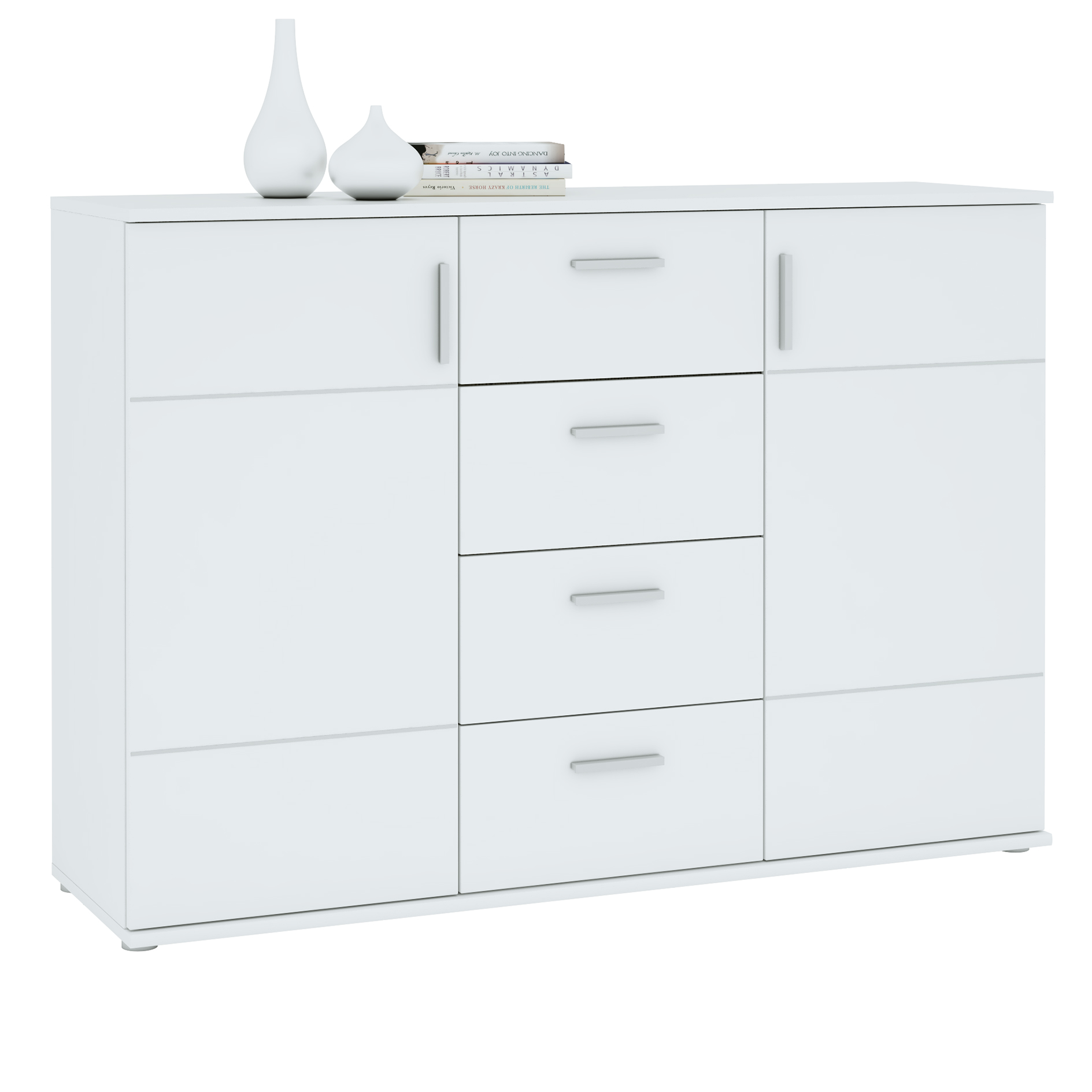 Sideboard - Alpinweiß - 132 cm breit