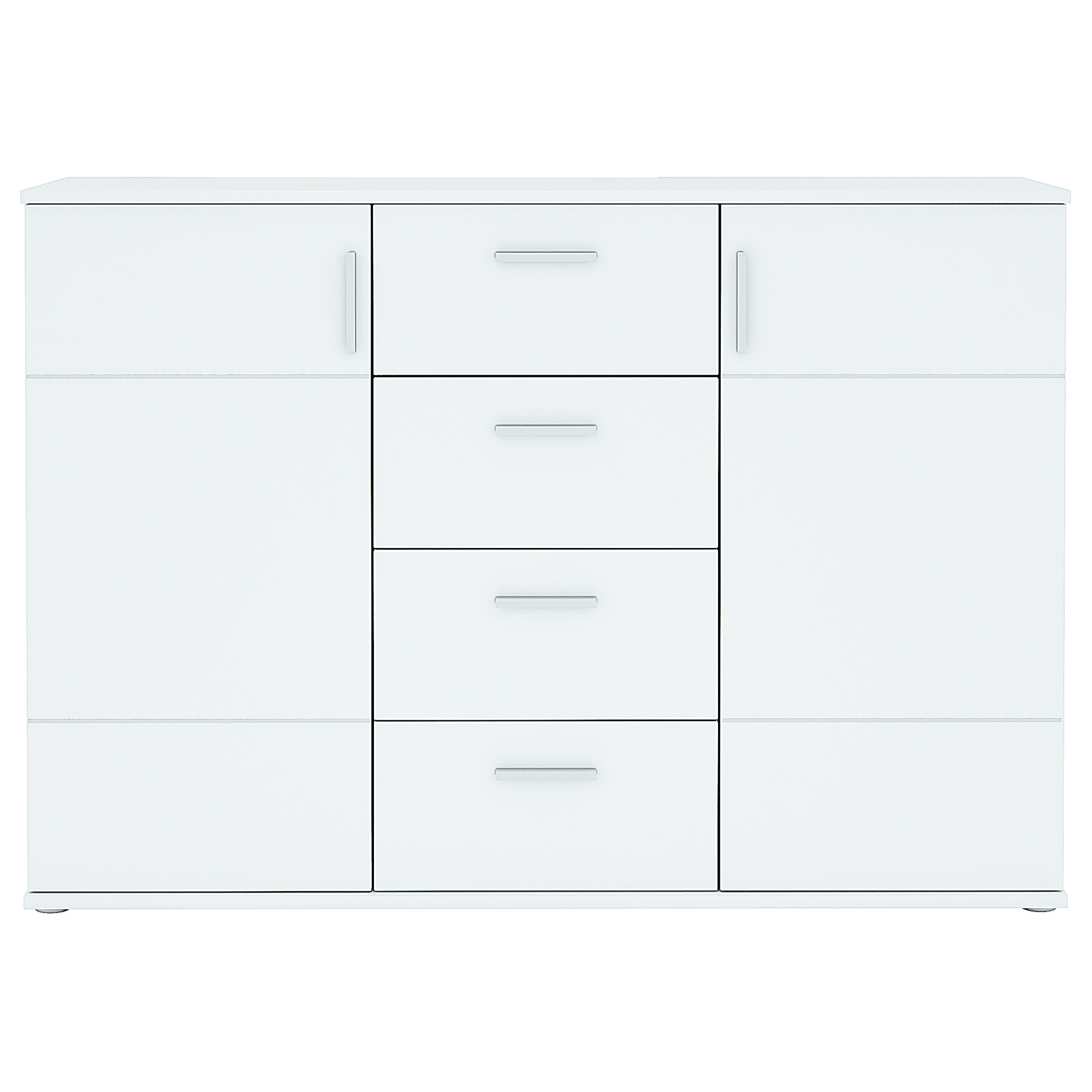 Sideboard - Alpinweiß - 132 cm breit