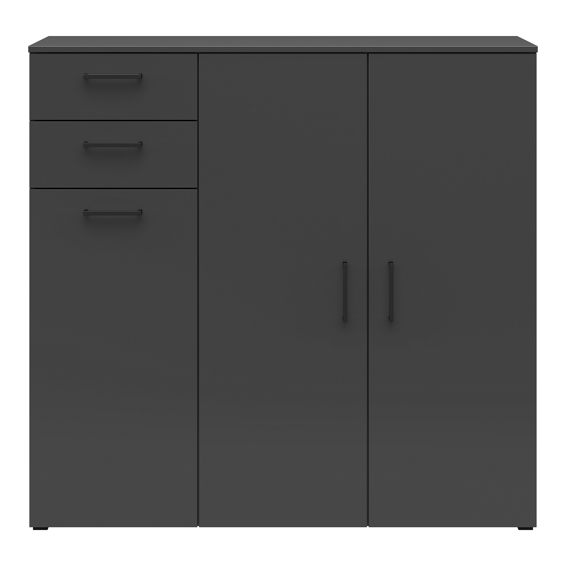 Sideboard - anthrazit - 115 cm hoch