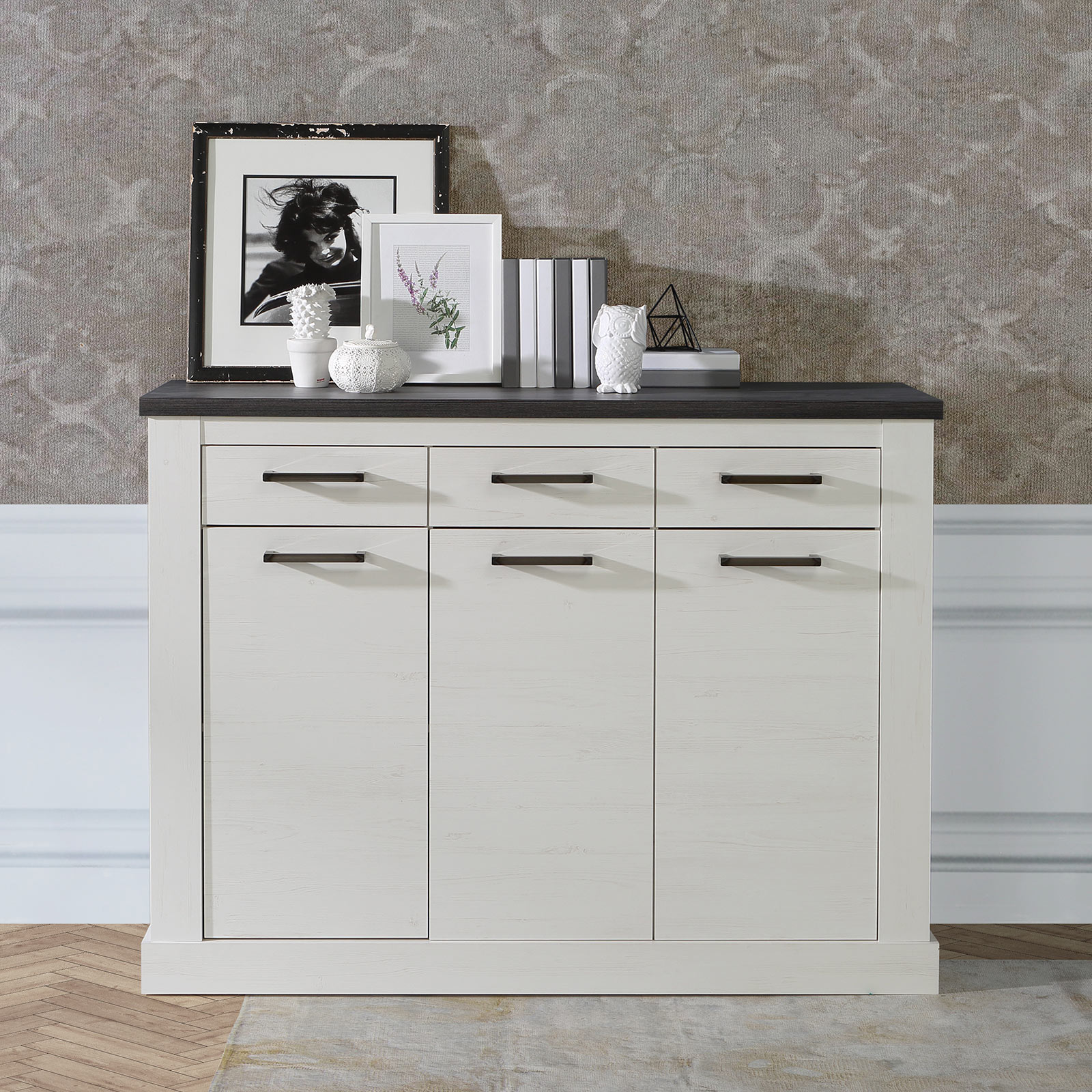 Sideboard - Pinie weiß - Touchwood - 140 cm