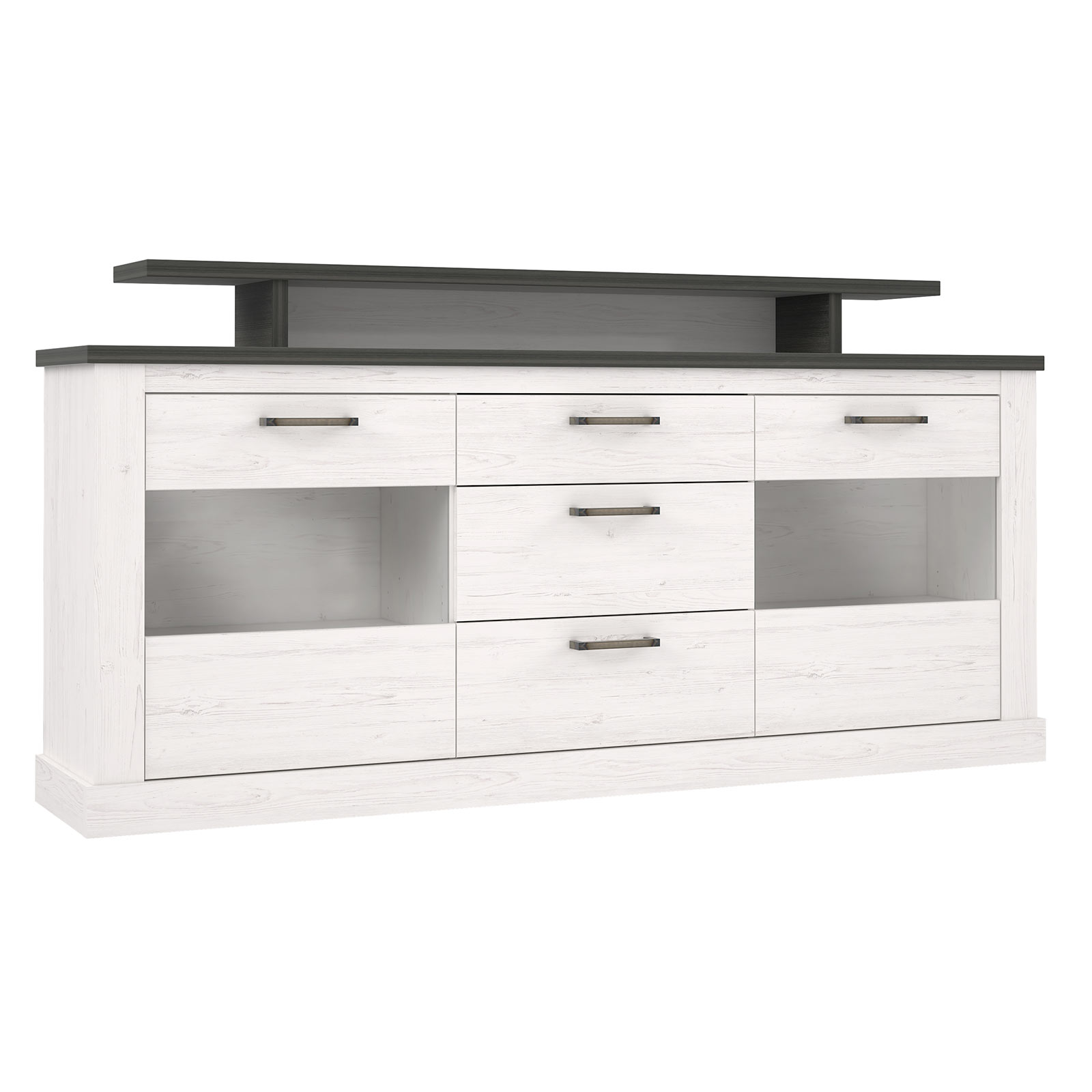 Sideboard - Pinie weiß - Touchwood - 206 cm breit