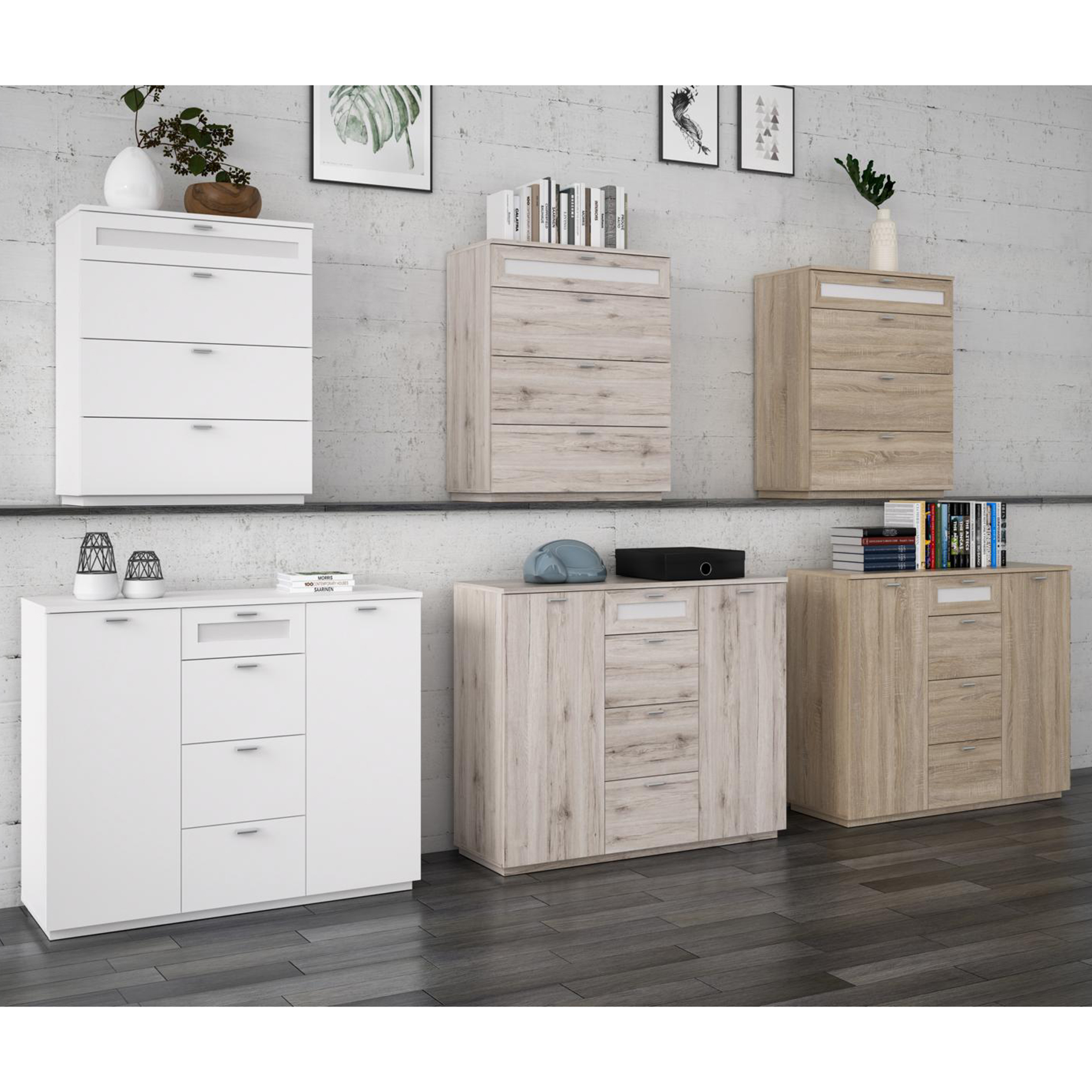 Sideboard - Sandeiche - 120 cm breit