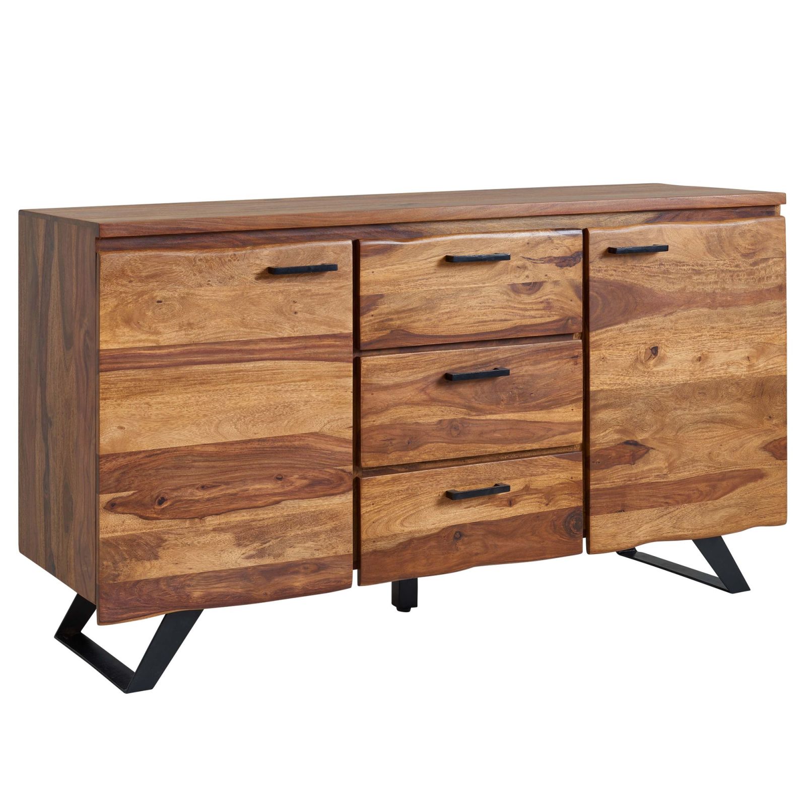 Sideboard - Sheesham massiv - 3 Schubkästen - 145 cm breit