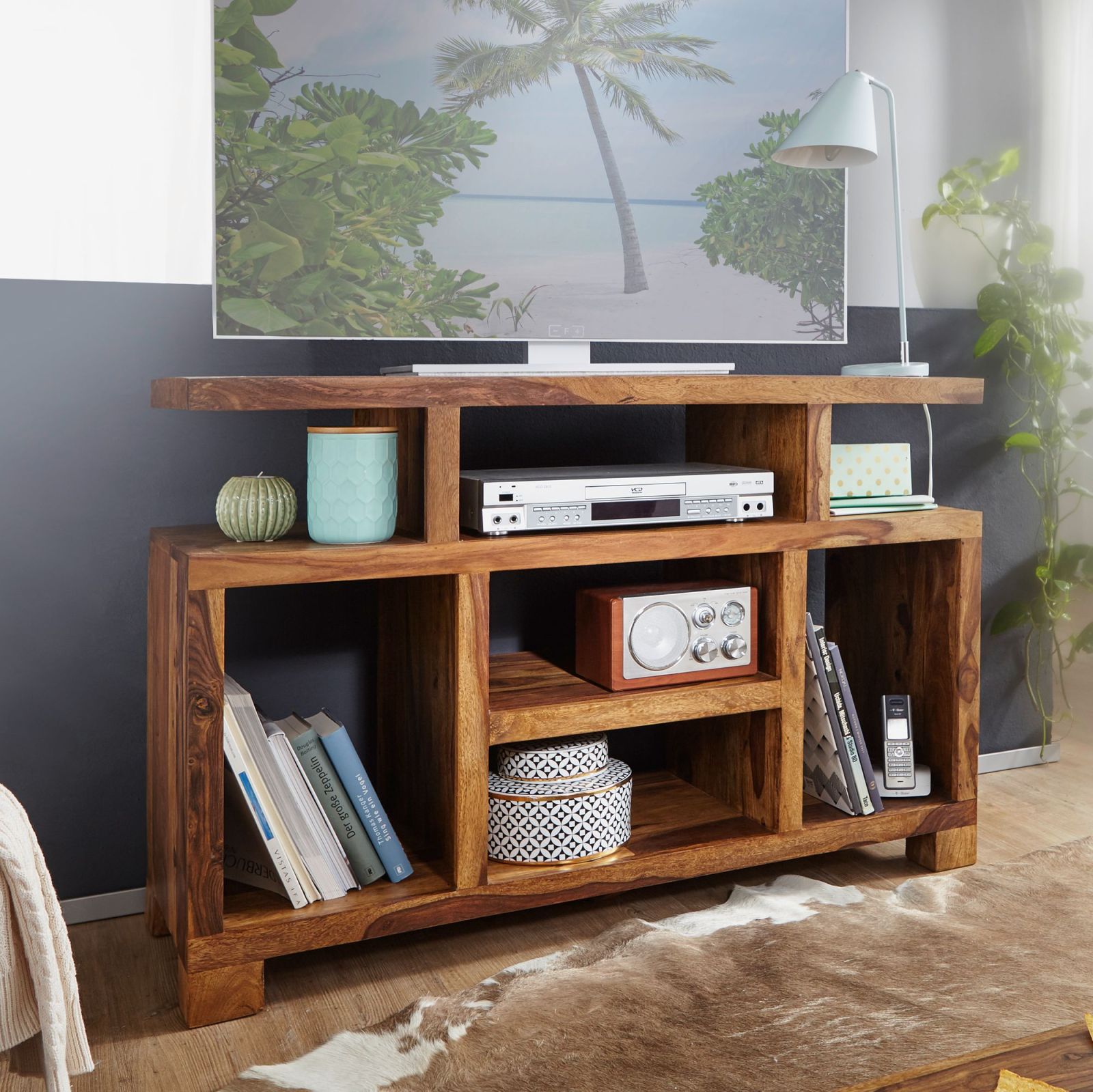 Sideboard - Sheesham Massivholz - 115 cm breit