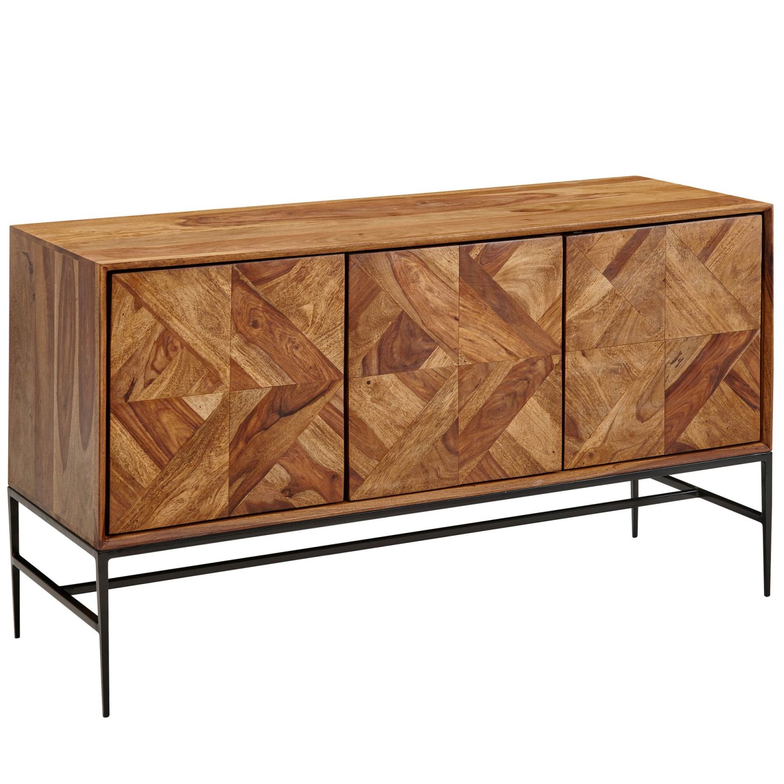 Sideboard - Sheesham Massivholz - 123 cm