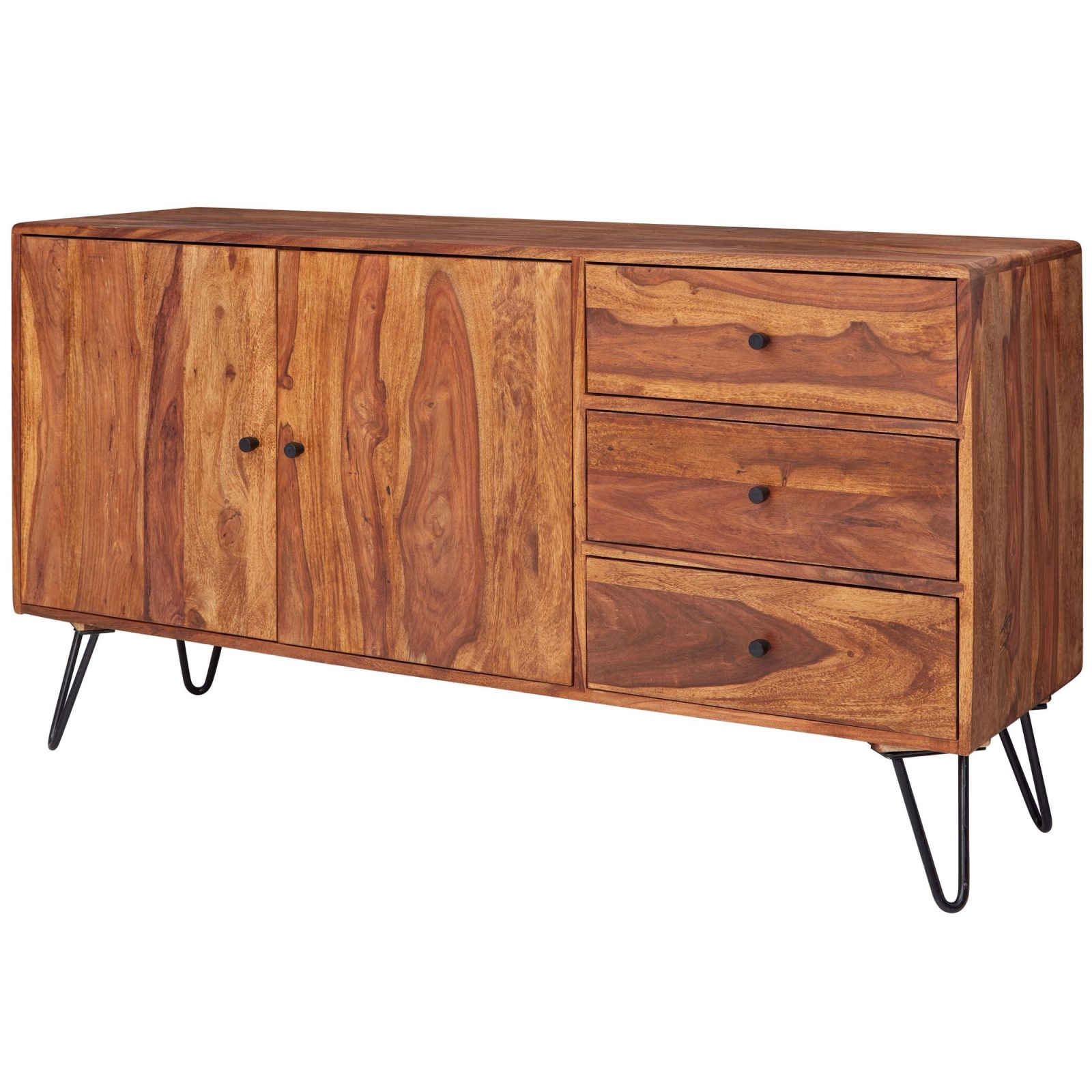Sideboard - Sheesham Massivholz - 140 cm breit
