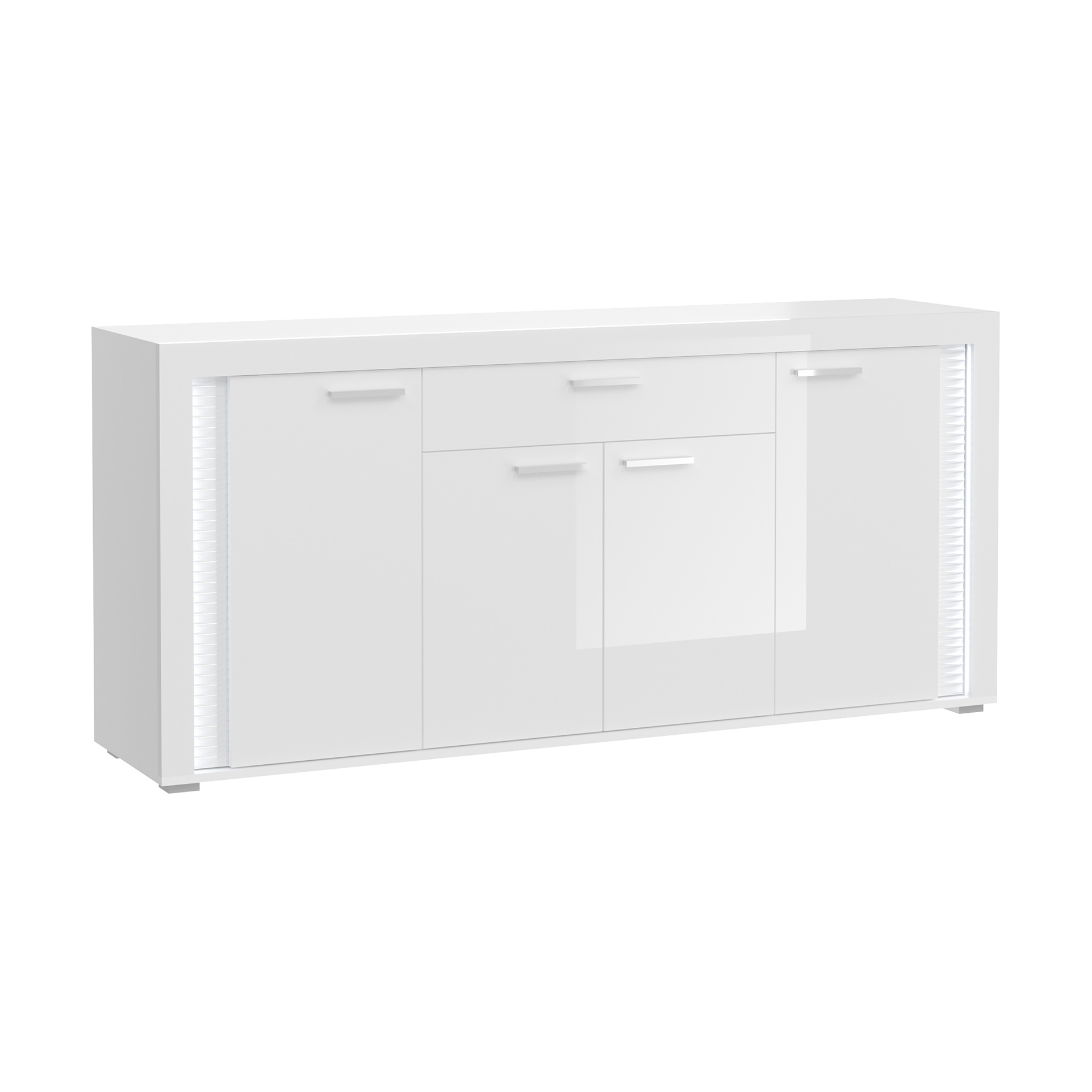 Sideboard SKYLIGHT - weiß Hochglanz - mit Beleuchtung - 182 cm